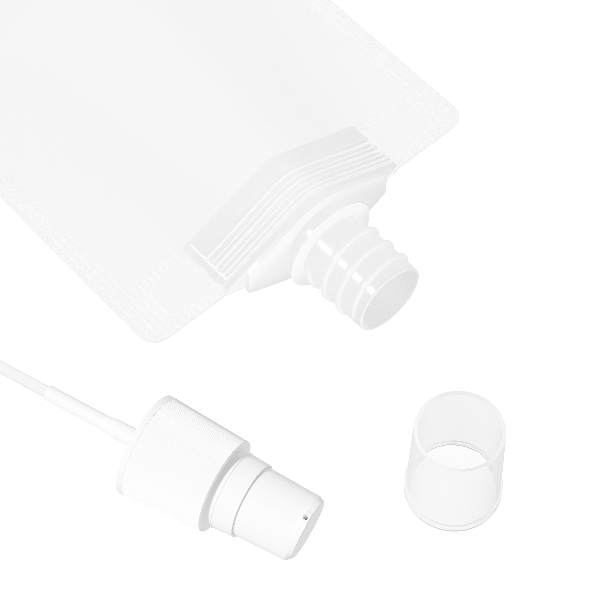 Frosted Translucent Stand Pouch with Top Wide Mouth Serum Frosted Translucent Stand Pouch with Top Wide Mouth Serum