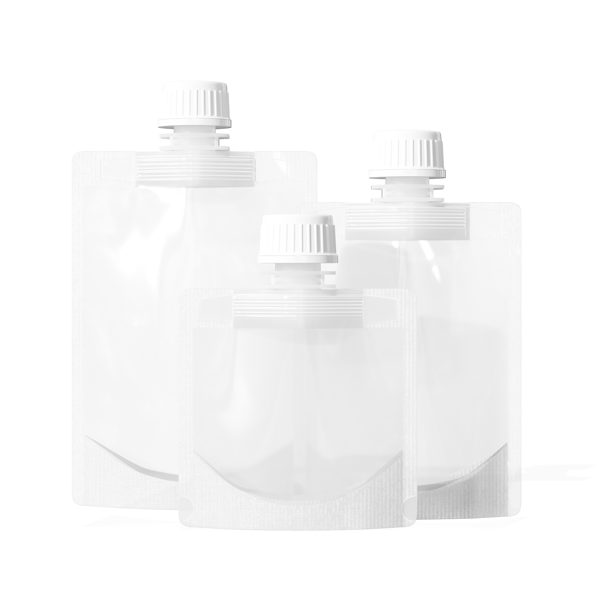 Frosted Translucent Stand Pouch with Top Wide Mouth Twist