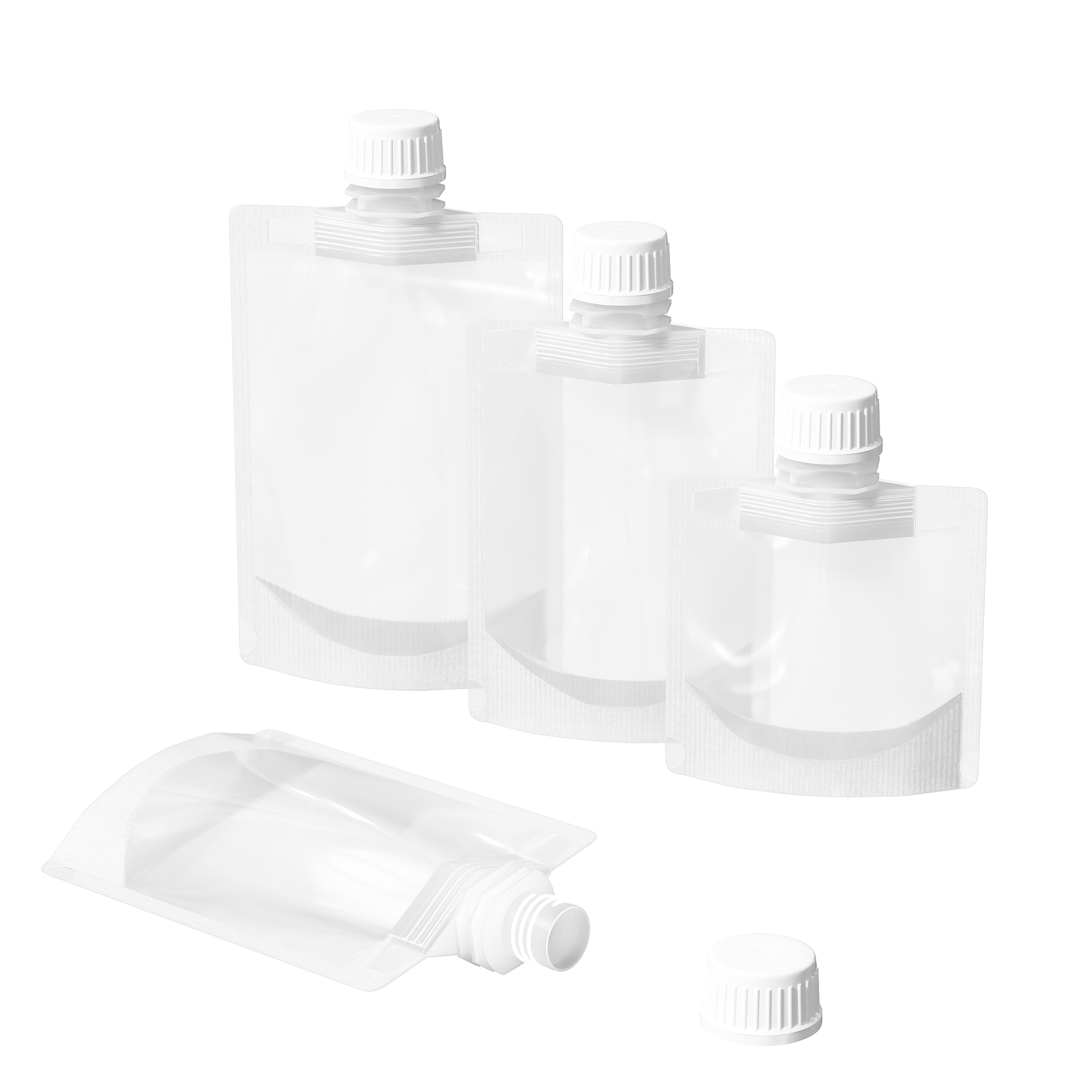 Frosted Translucent Stand Pouch with Top Wide Mouth Twist Frosted Translucent Stand Pouch with Top Wide Mouth Twist