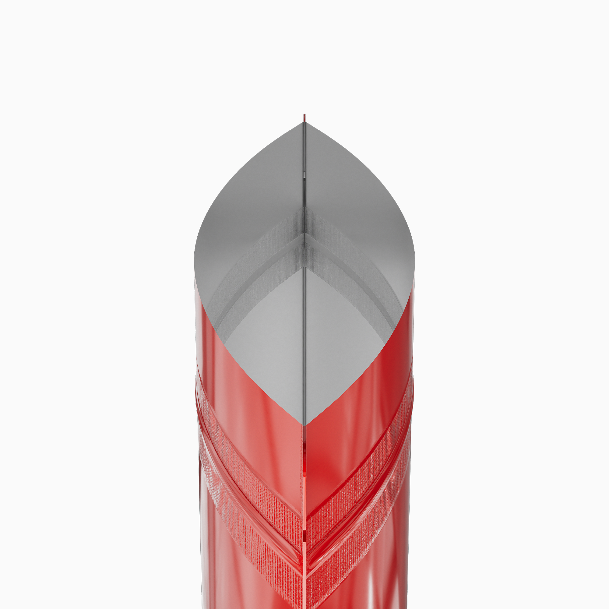 Glossy Candycane Red Round Window Plastic and Mylar Stand Glossy Candycane Red Round Window Plastic and Mylar Stand