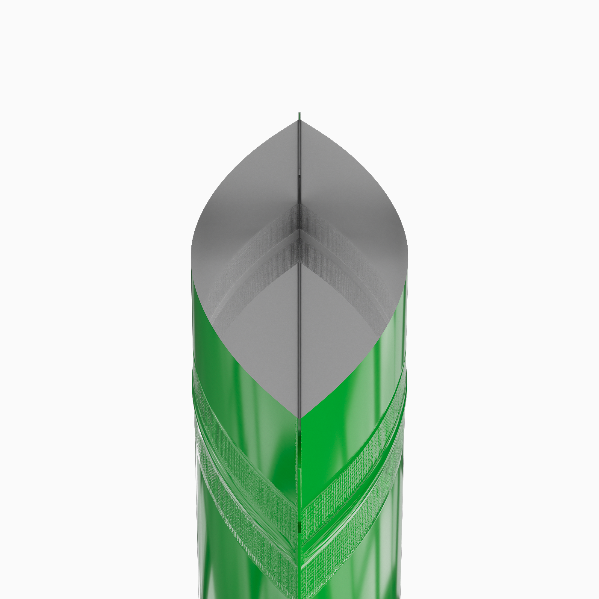 Glossy Clover Green Round Window Plastic and Mylar Stand Glossy Clover Green Round Window Plastic and Mylar Stand