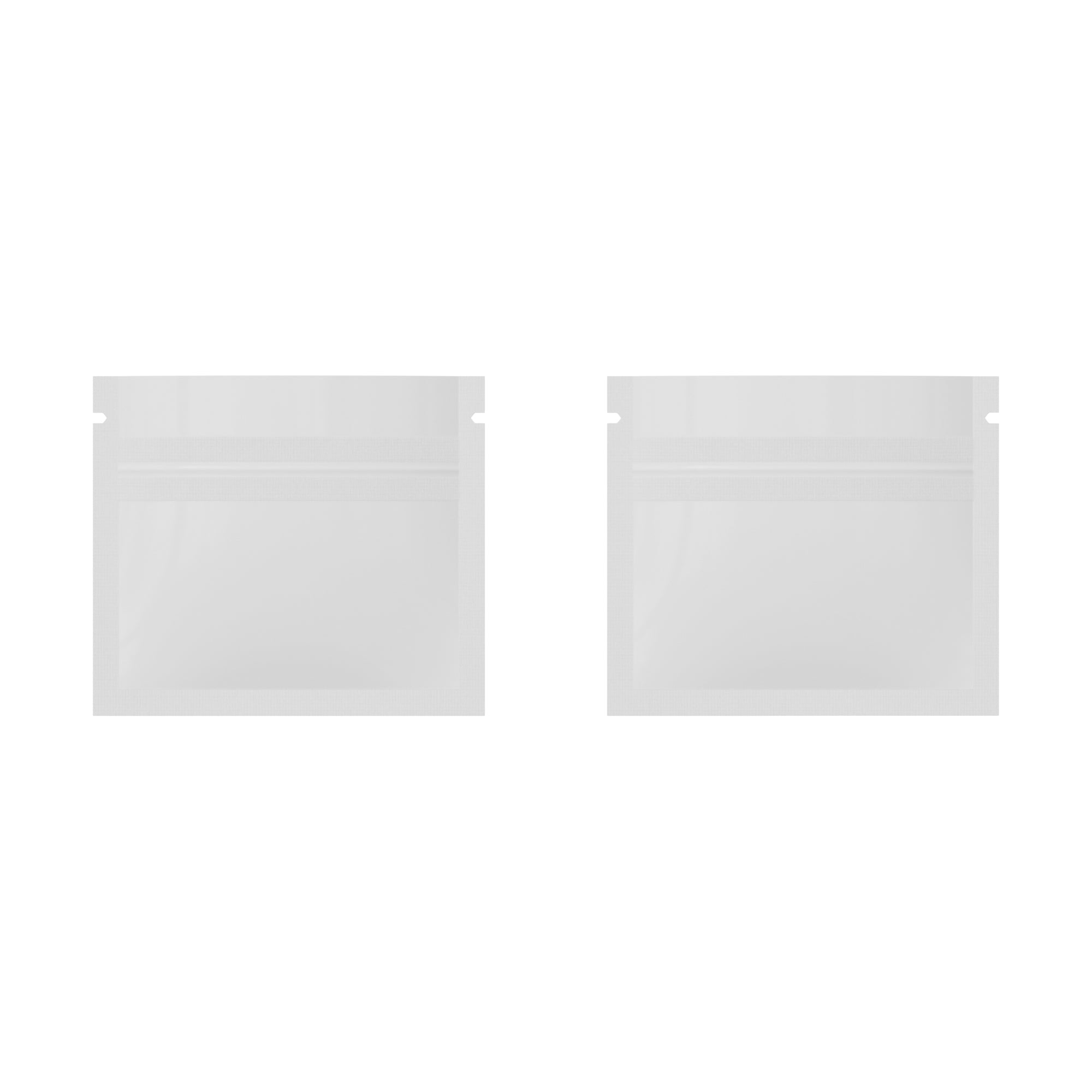 Glossy Double-Sided Arctic White Mini Mylar Foil Smell Proof