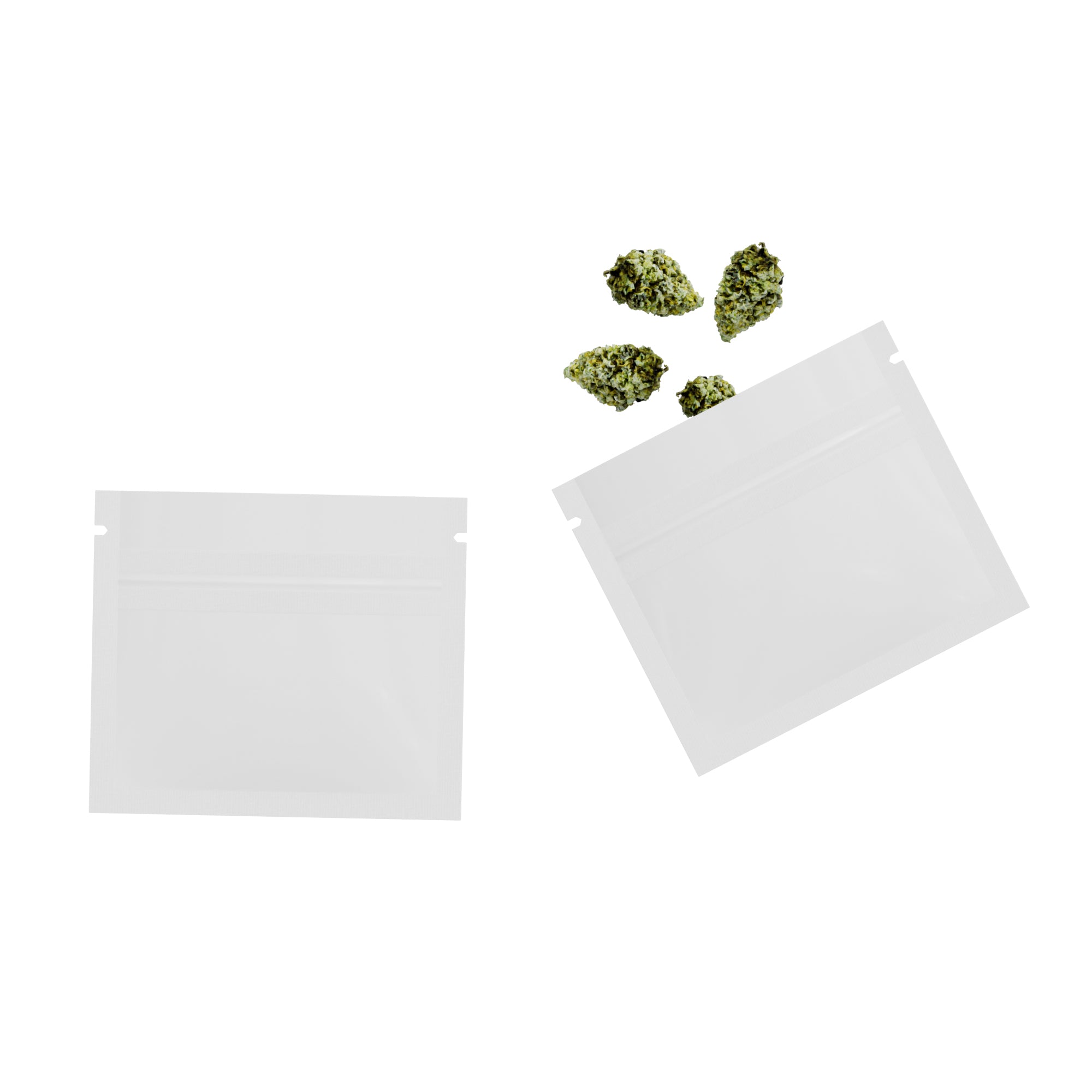 Glossy Double-Sided Arctic White Mini Mylar Foil Smell Proof Glossy Double-Sided Arctic White Mini Mylar Foil Smell Proof