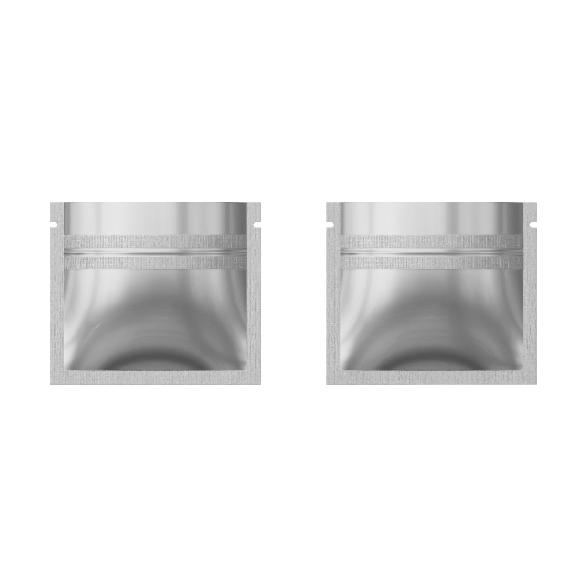 Glossy Double-Sided Chrome Silver Mini Mylar Foil Smell