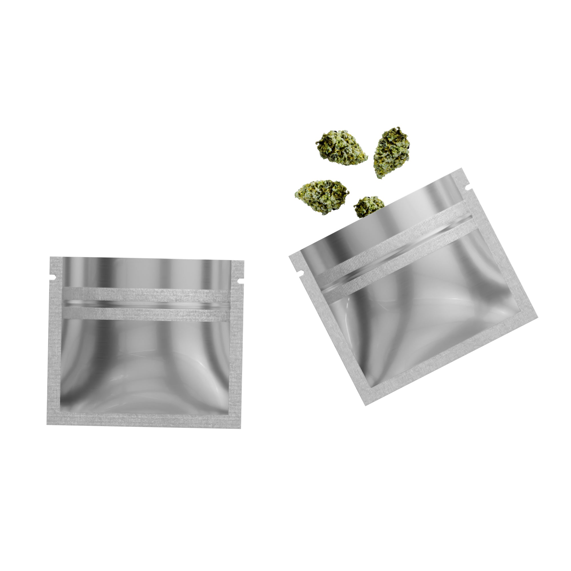 Glossy Double-Sided Chrome Silver Mini Mylar Foil Smell Glossy Double-Sided Chrome Silver Mini Mylar Foil Smell