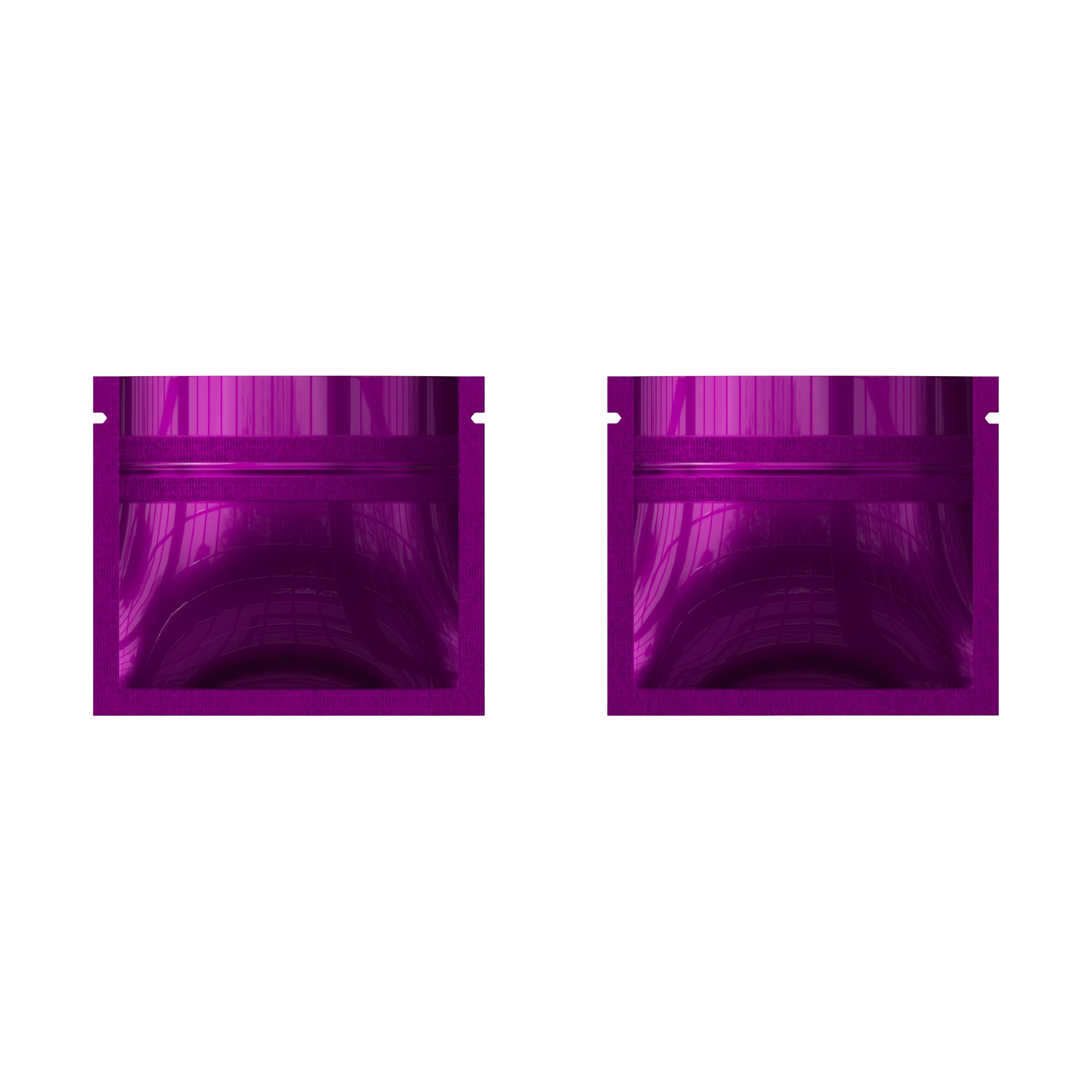 Glossy Double-Sided Deep Fuchsia Purple Mini Mylar Foil