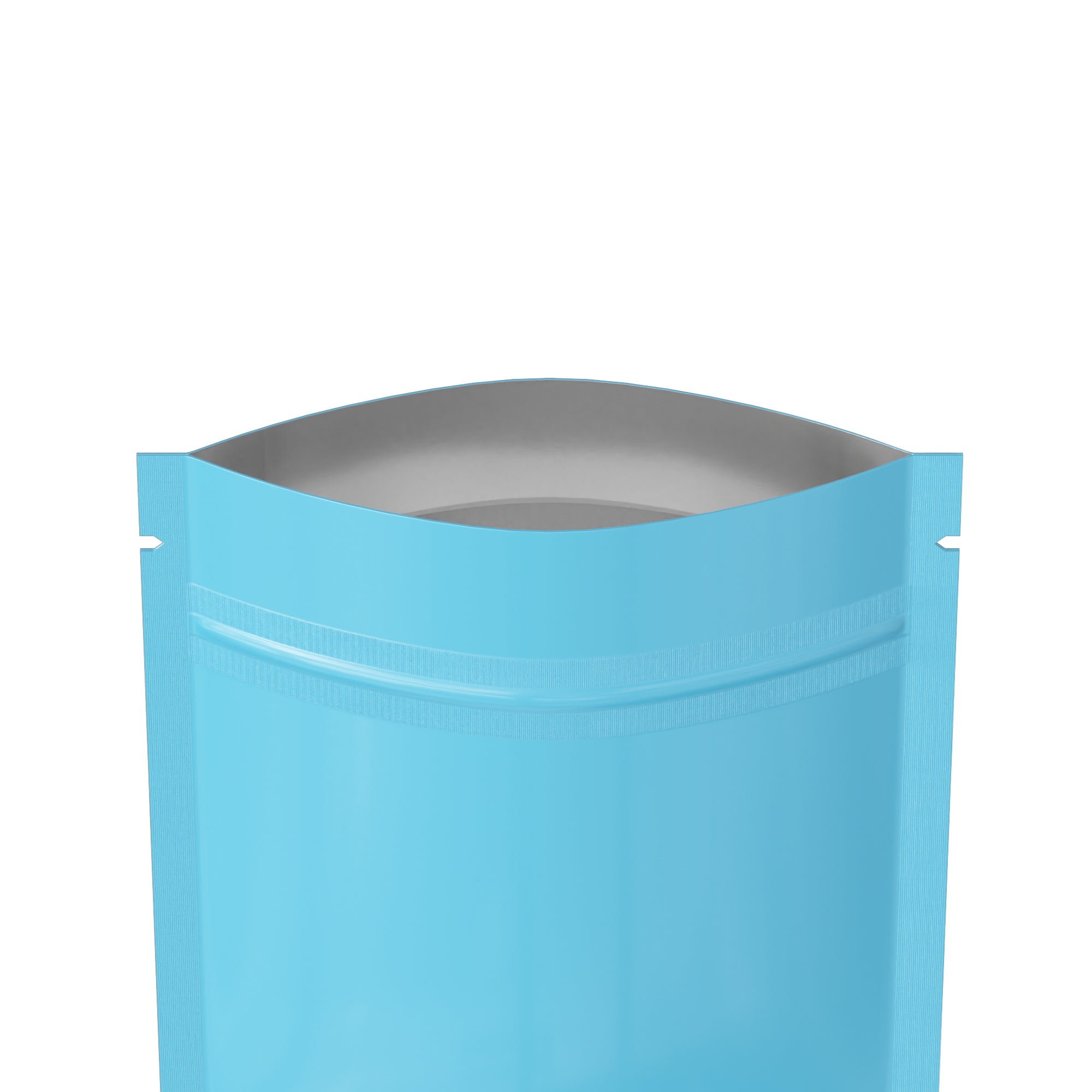 Glossy Double-Sided Flat Zipper Seal Bags in Pastel Colors Glossy Double-Sided Flat Zipper Seal Bags in Pastel Colors