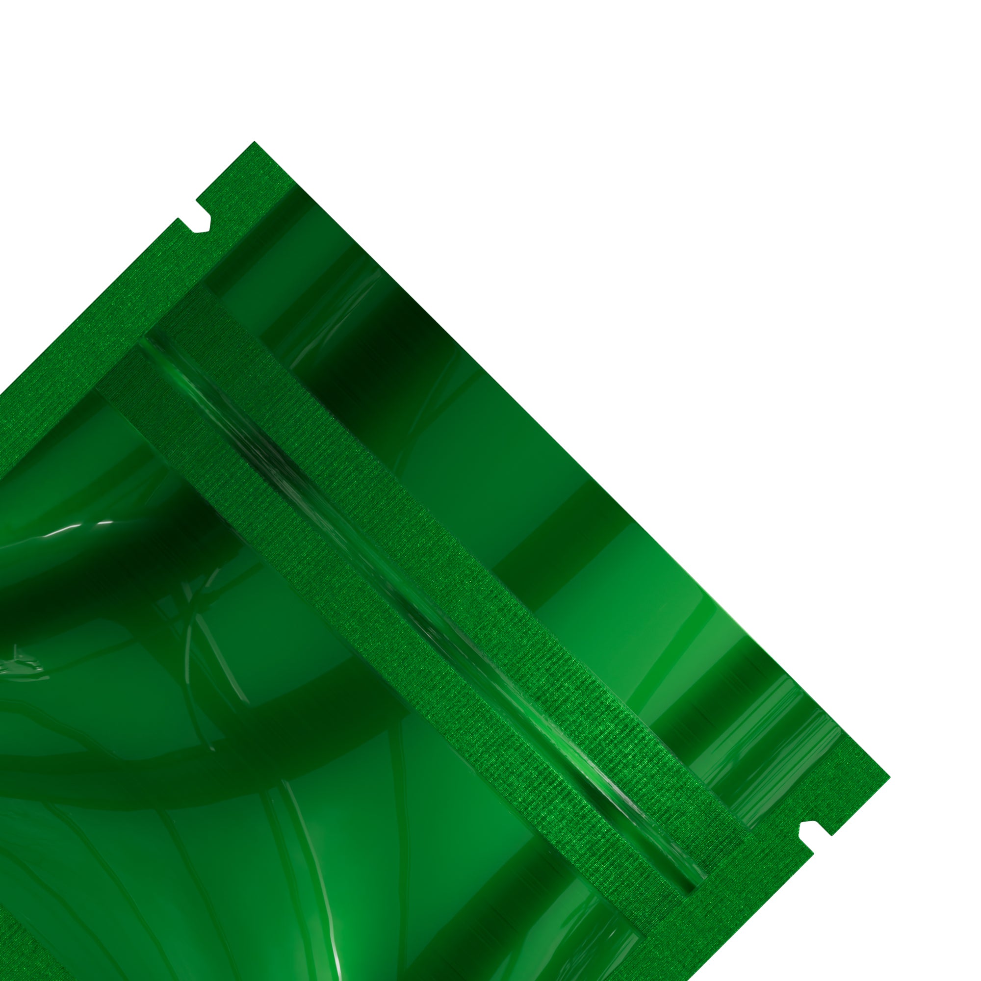 Glossy Double-Sided Forest Green Mini Mylar Foil Smell Proof Glossy Double-Sided Forest Green Mini Mylar Foil Smell Proof