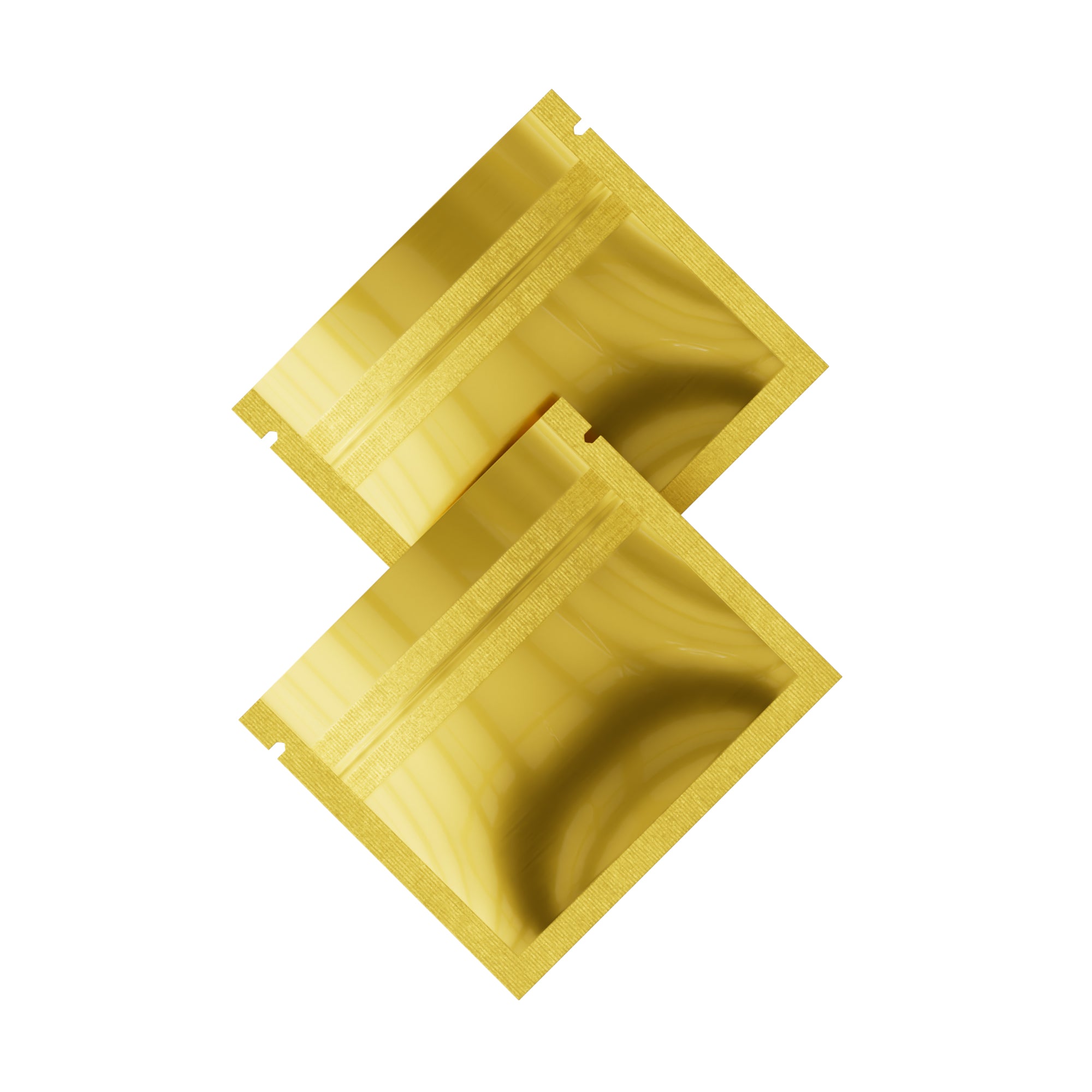 Glossy Double-Sided Gold Rush Mini Mylar Foil Smell Proof Glossy Double-Sided Gold Rush Mini Mylar Foil Smell Proof