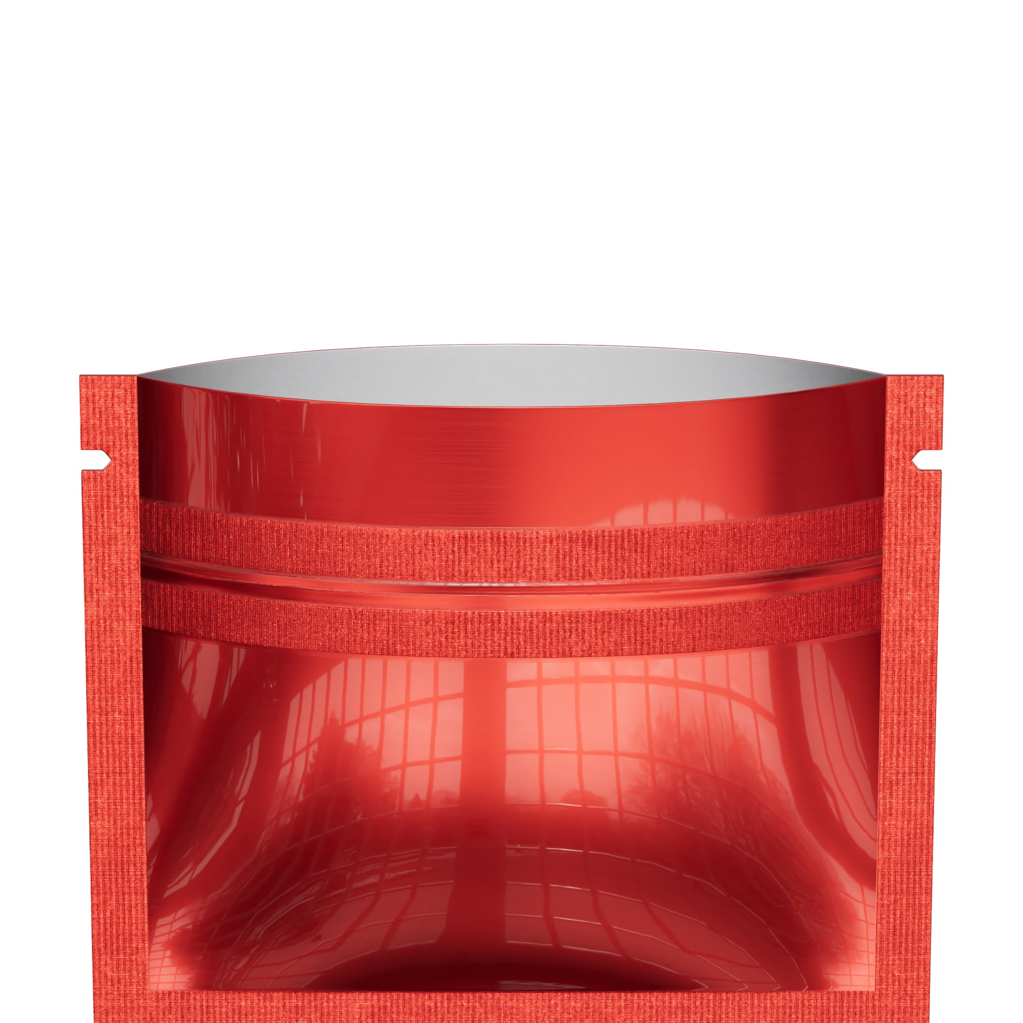 Glossy Double-Sided Heart Red Mini Mylar Foil Smell Proof Glossy Double-Sided Heart Red Mini Mylar Foil Smell Proof