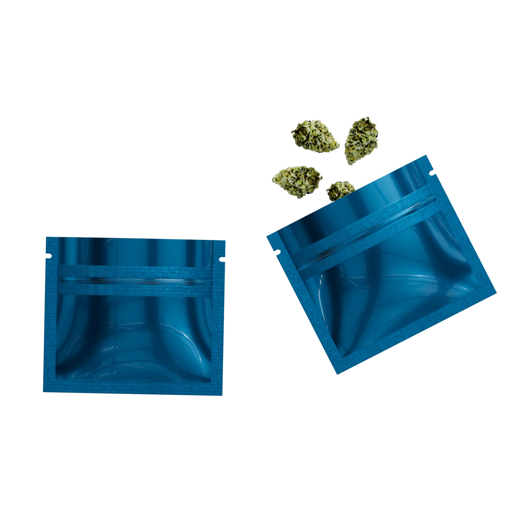 Glossy Double-Sided Lapis Lazuli Blue Mini Mylar Foil Smell Glossy Double-Sided Lapis Lazuli Blue Mini Mylar Foil Smell