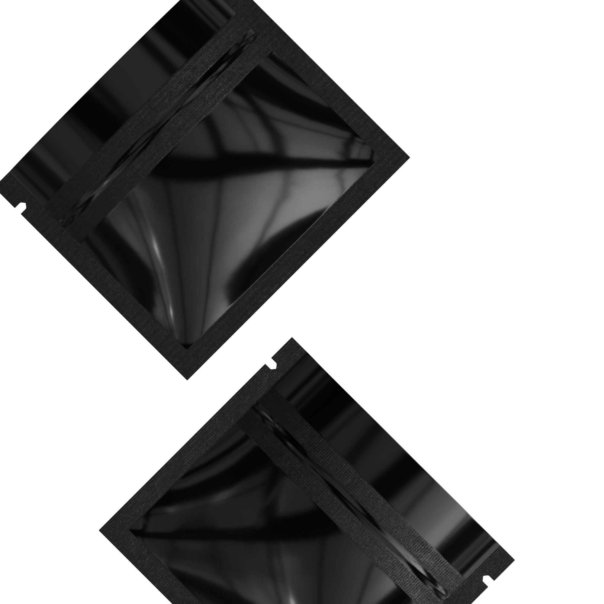 Glossy Double-Sided Mirror Black Mini Mylar Foil Smell Proof Glossy Double-Sided Mirror Black Mini Mylar Foil Smell Proof