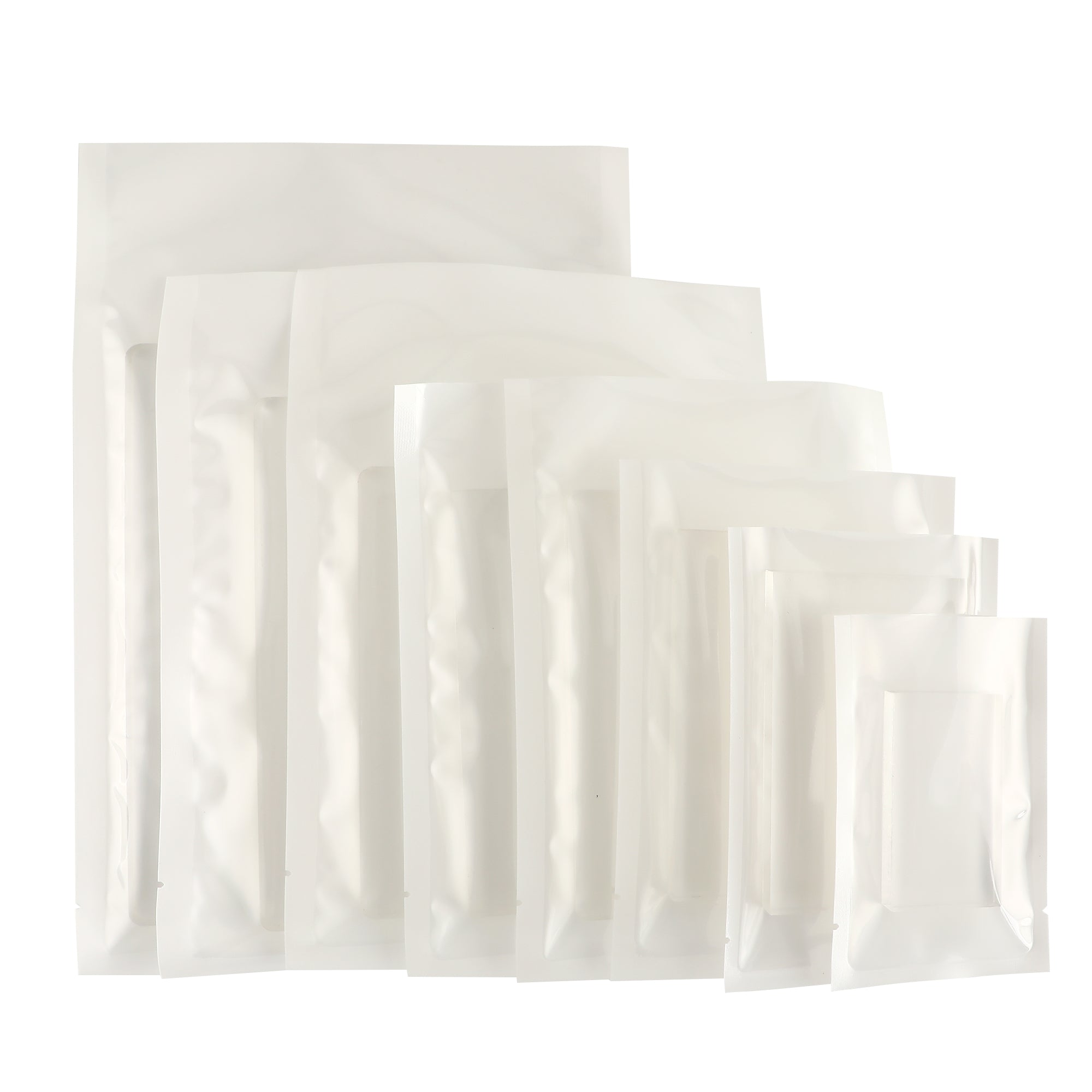 Glossy Fantasy White Single Side Window Display Vacuum Bags Glossy Fantasy White Single Side Window Display Vacuum Bags