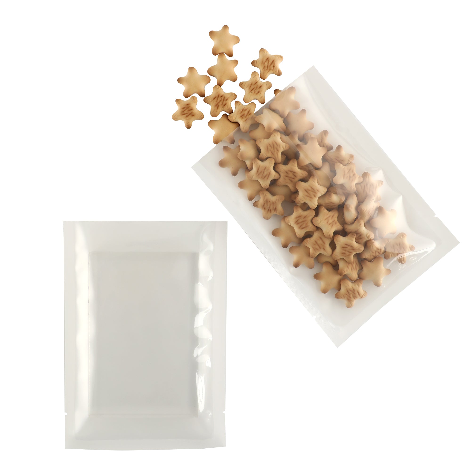 Glossy Fantasy White Single Side Window Display Vacuum Bags Glossy Fantasy White Single Side Window Display Vacuum Bags