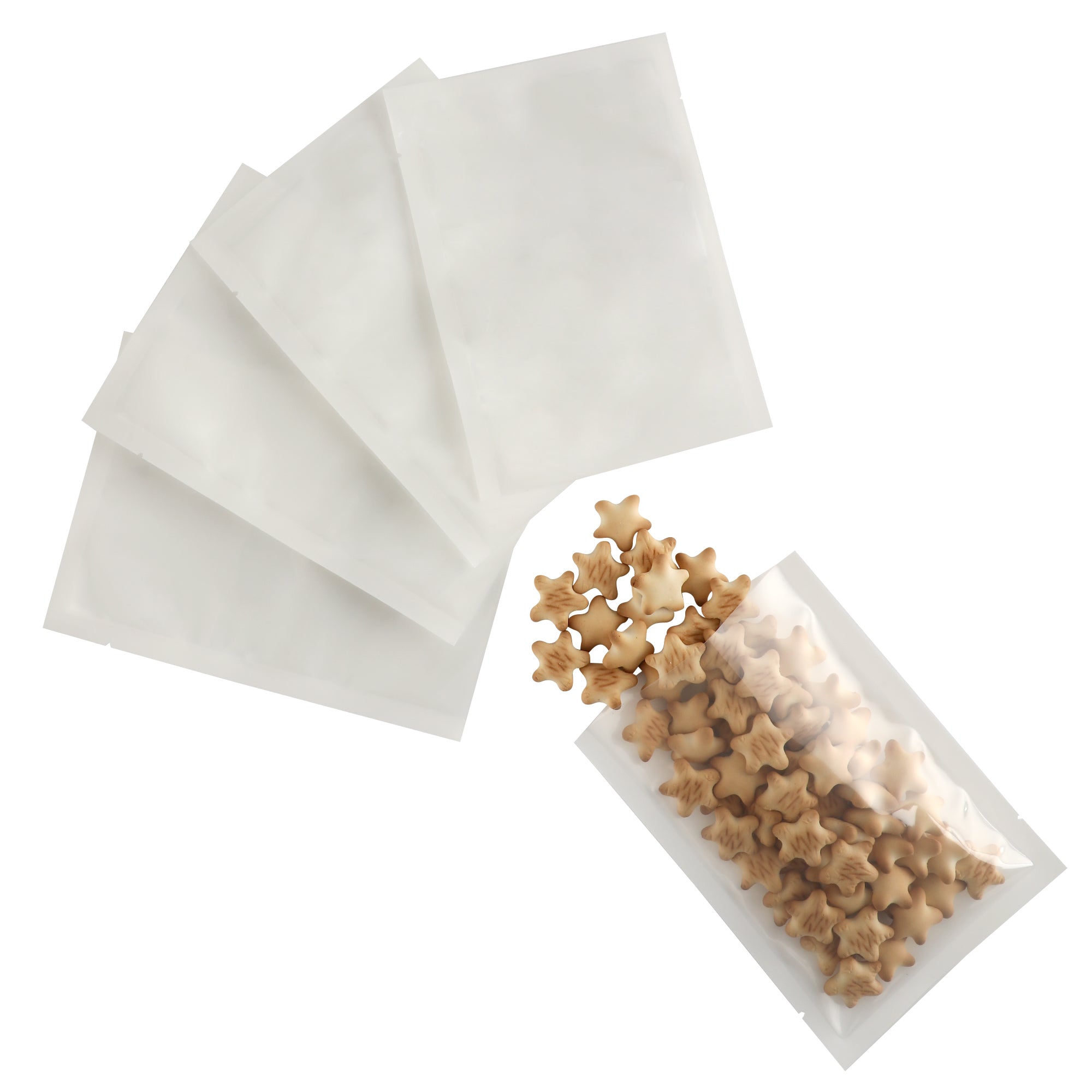 Glossy Fantasy White Single Side Window Display Vacuum Bags Glossy Fantasy White Single Side Window Display Vacuum Bags