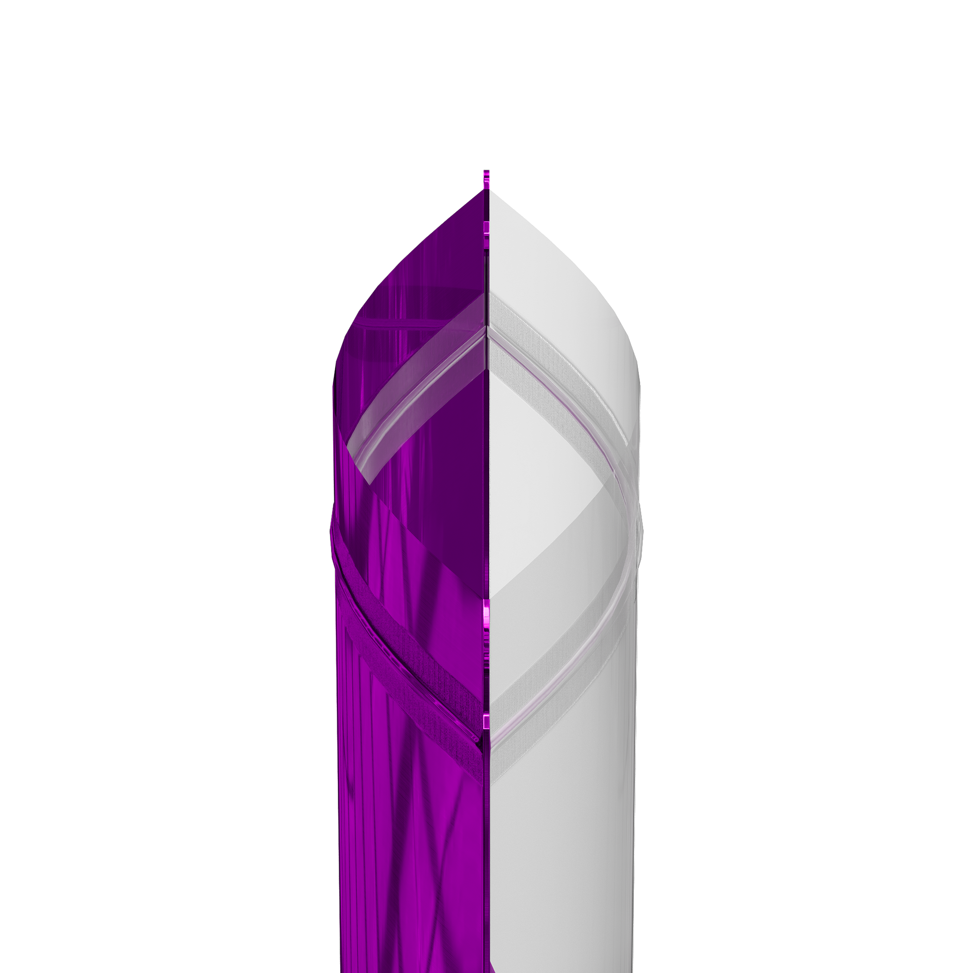 Glossy Half Alexandrite Purple Metallic Mylar Foil Stand Glossy Half Alexandrite Purple Metallic Mylar Foil Stand