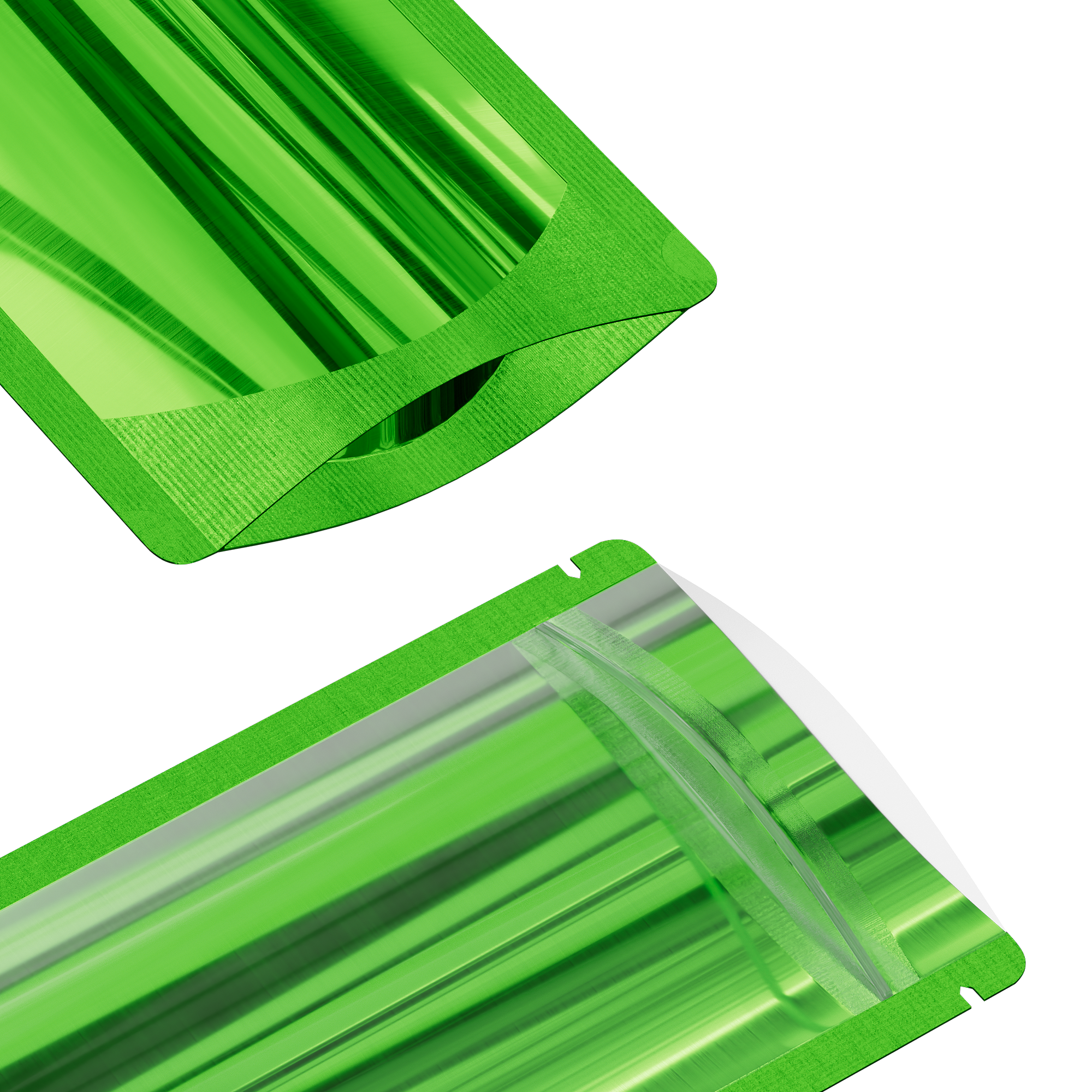 Glossy Half Forest Green Metallic Mylar Foil Stand Strong Glossy Half Forest Green Metallic Mylar Foil Stand Strong
