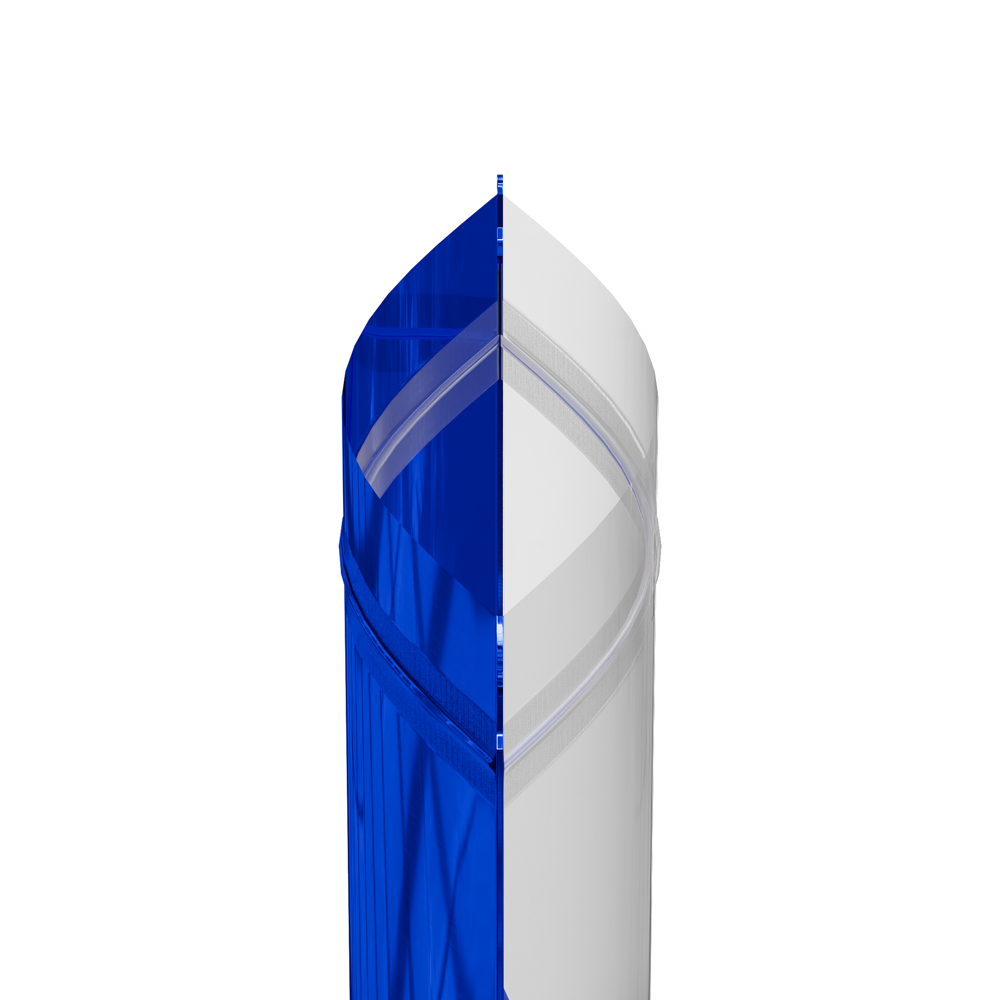 Glossy Half Lapis Lazuli Blue Metallic Mylar Foil Stand Glossy Half Lapis Lazuli Blue Metallic Mylar Foil Stand