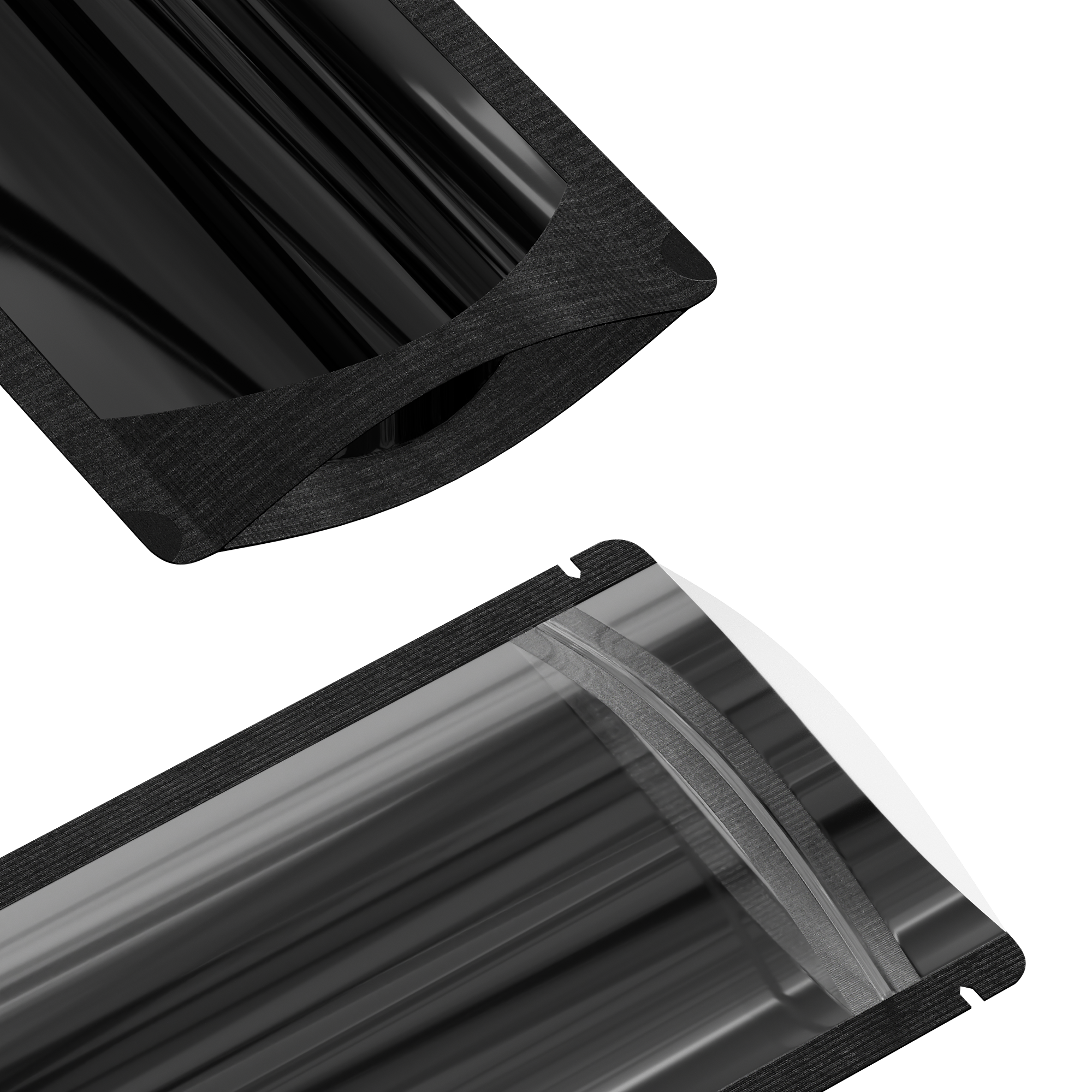 Glossy Half Mirror Black Metallic Mylar Foil Stand Strong Glossy Half Mirror Black Metallic Mylar Foil Stand Strong