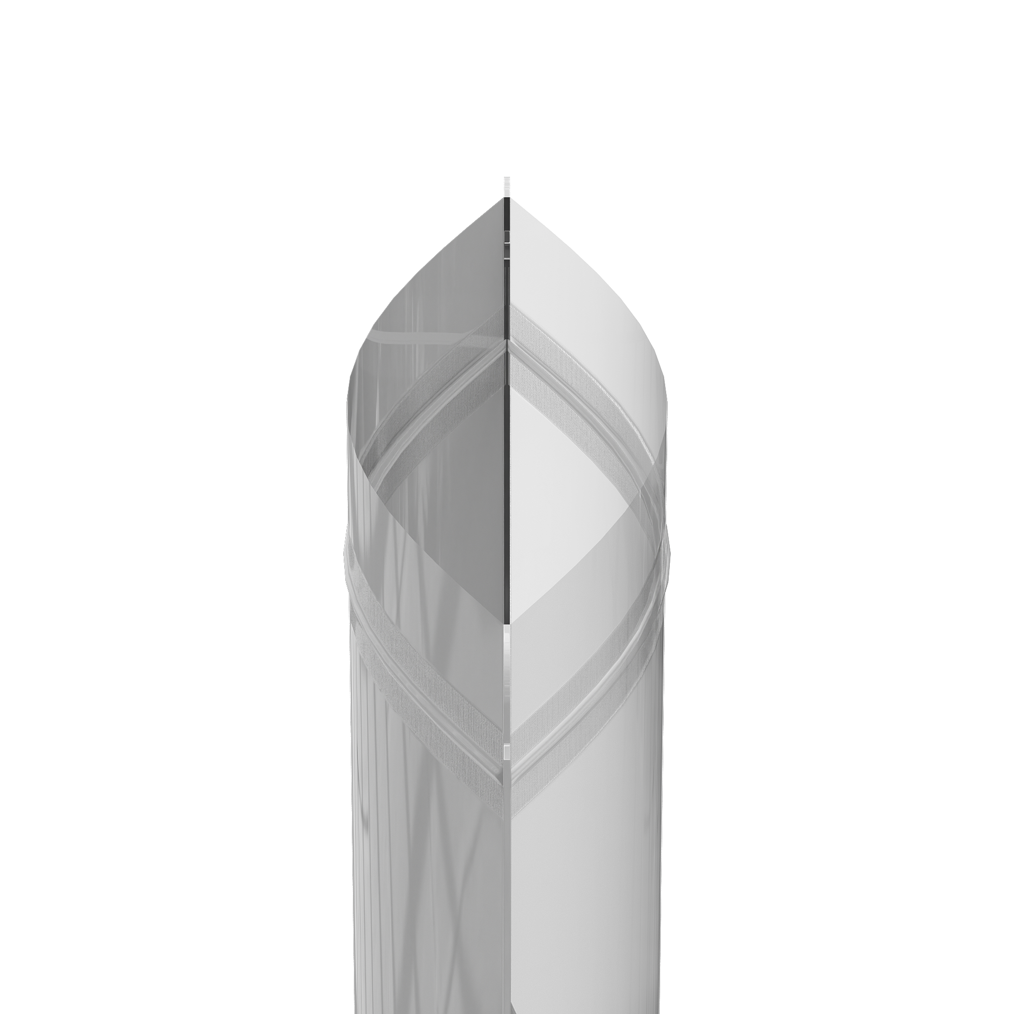 Glossy Half Polar White Metallic Mylar Foil Stand Strong Glossy Half Polar White Metallic Mylar Foil Stand Strong