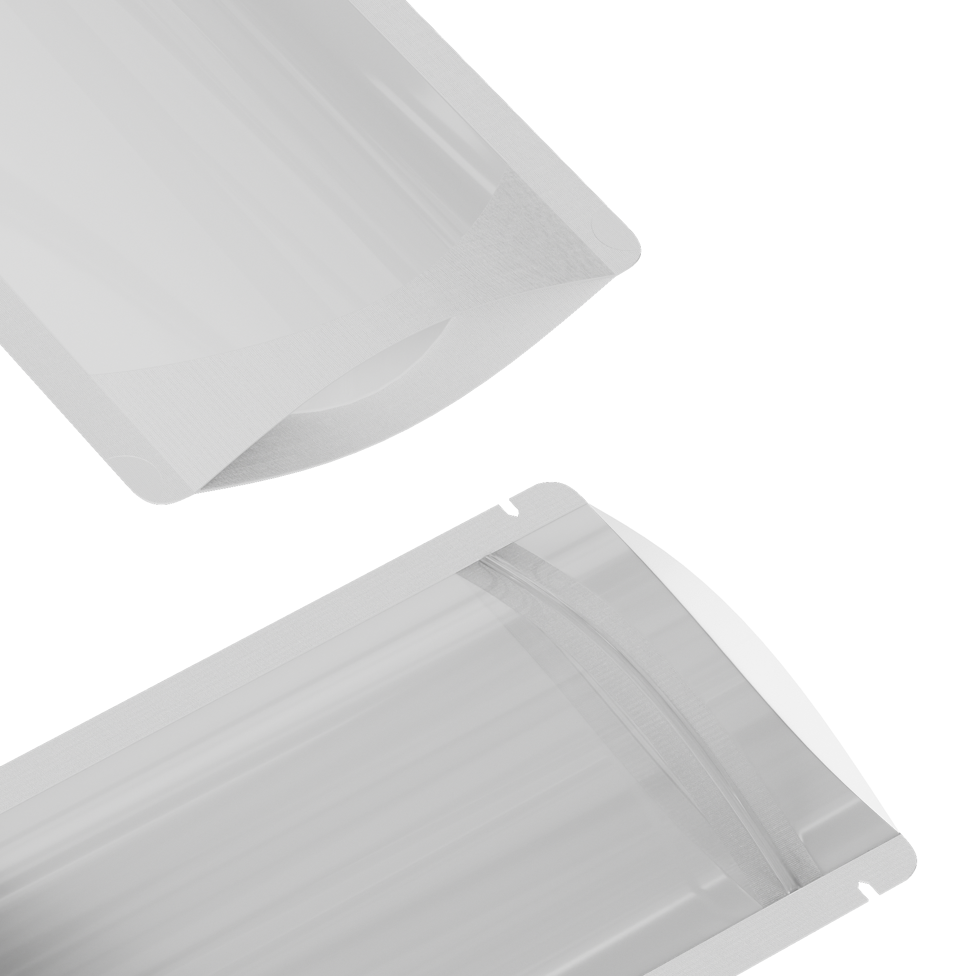 Glossy Half Polar White Metallic Mylar Foil Stand Strong Glossy Half Polar White Metallic Mylar Foil Stand Strong
