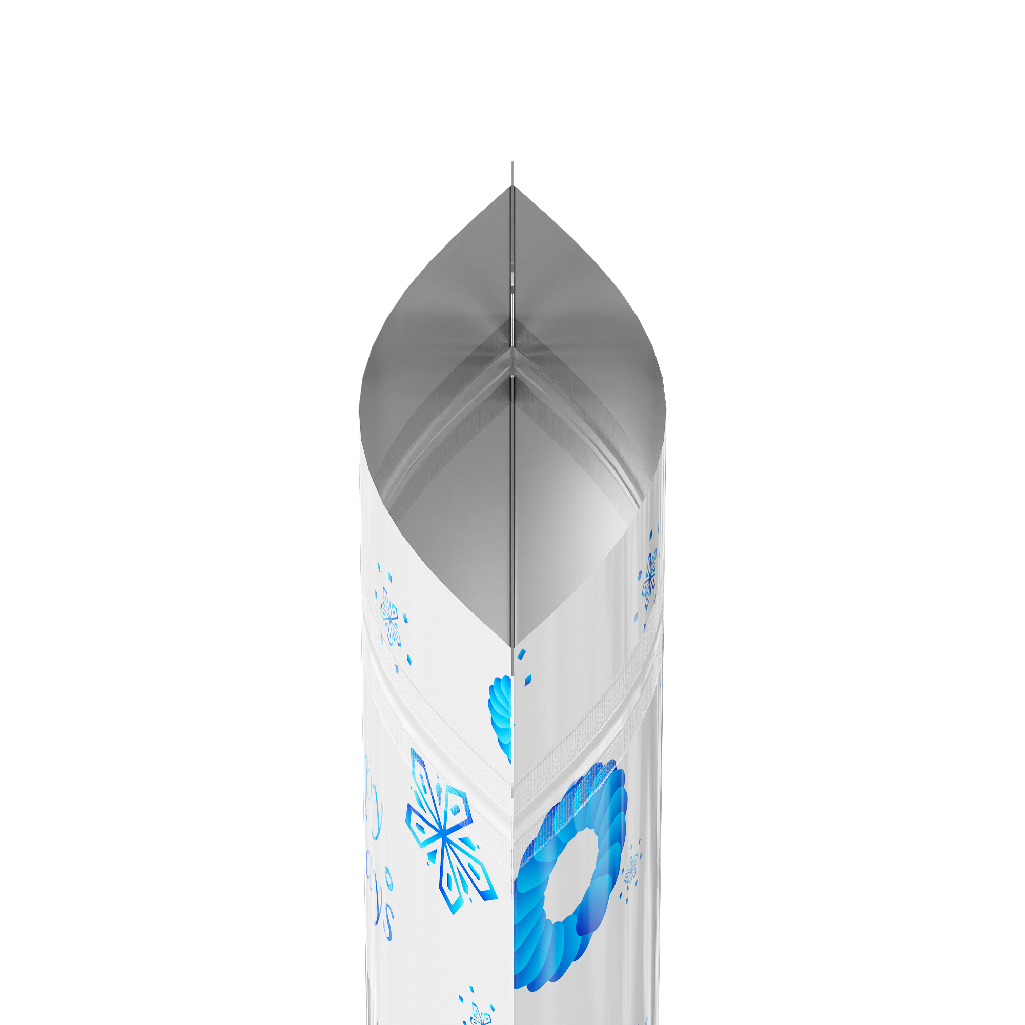 Glossy Happy Holidays Round Window Plastic and Mylar Stand Glossy Happy Holidays Round Window Plastic and Mylar Stand