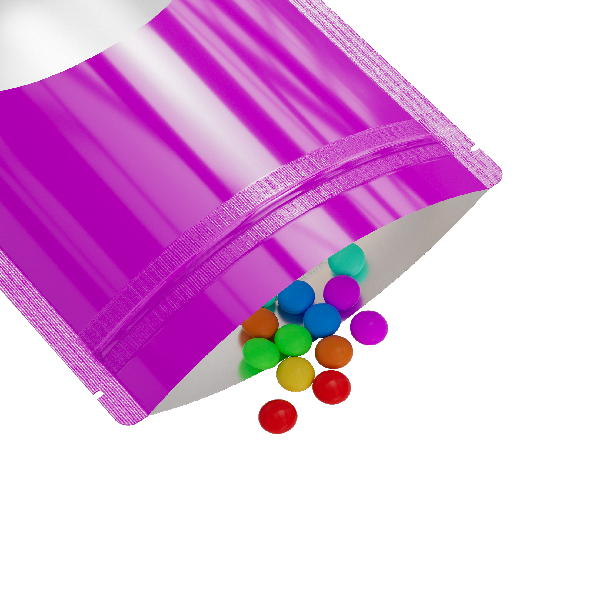 Glossy Hazy Purple Round Window Plastic and Mylar Stand Glossy Hazy Purple Round Window Plastic and Mylar Stand