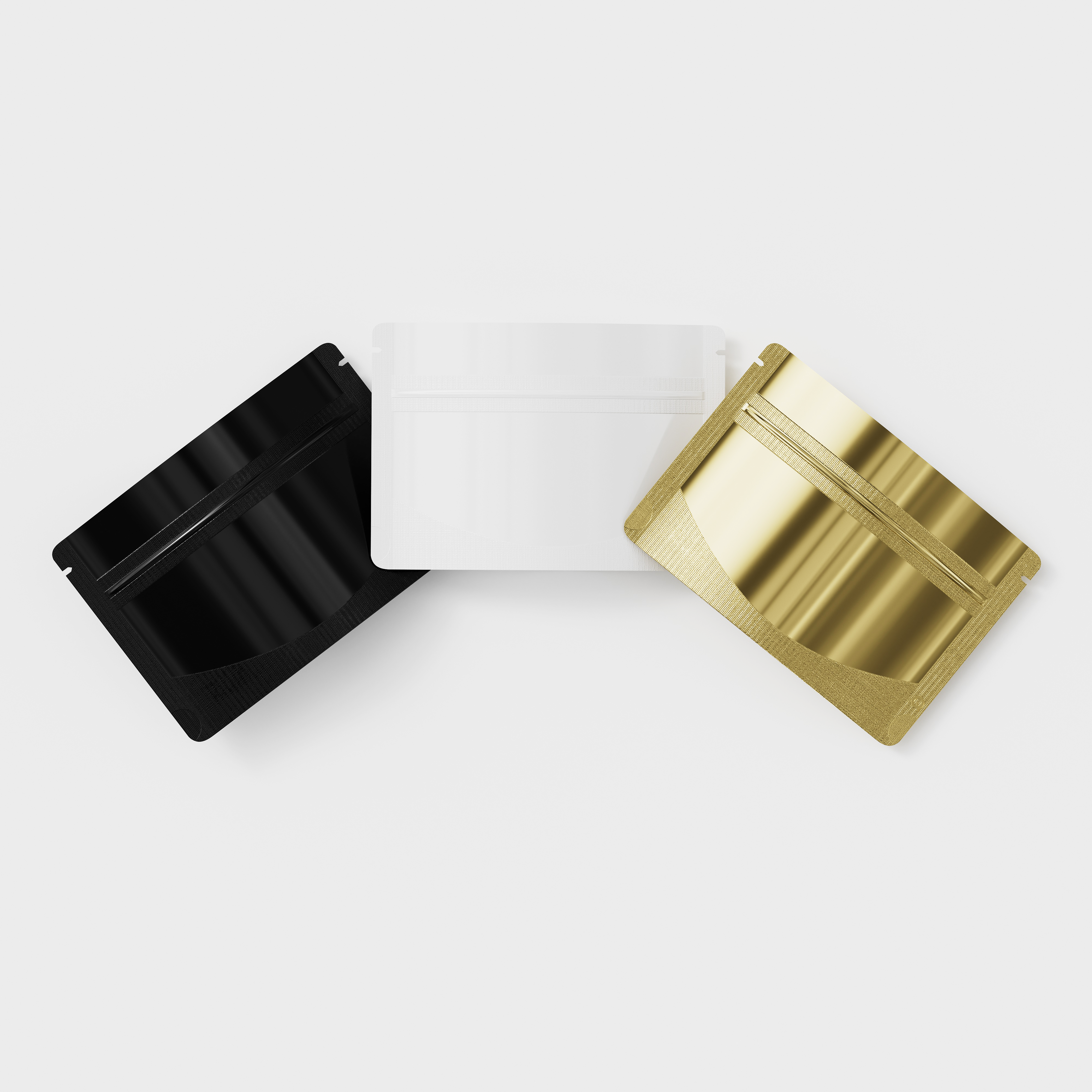 Glossy Horizontal Stand Strong Bags with Rounded Corners