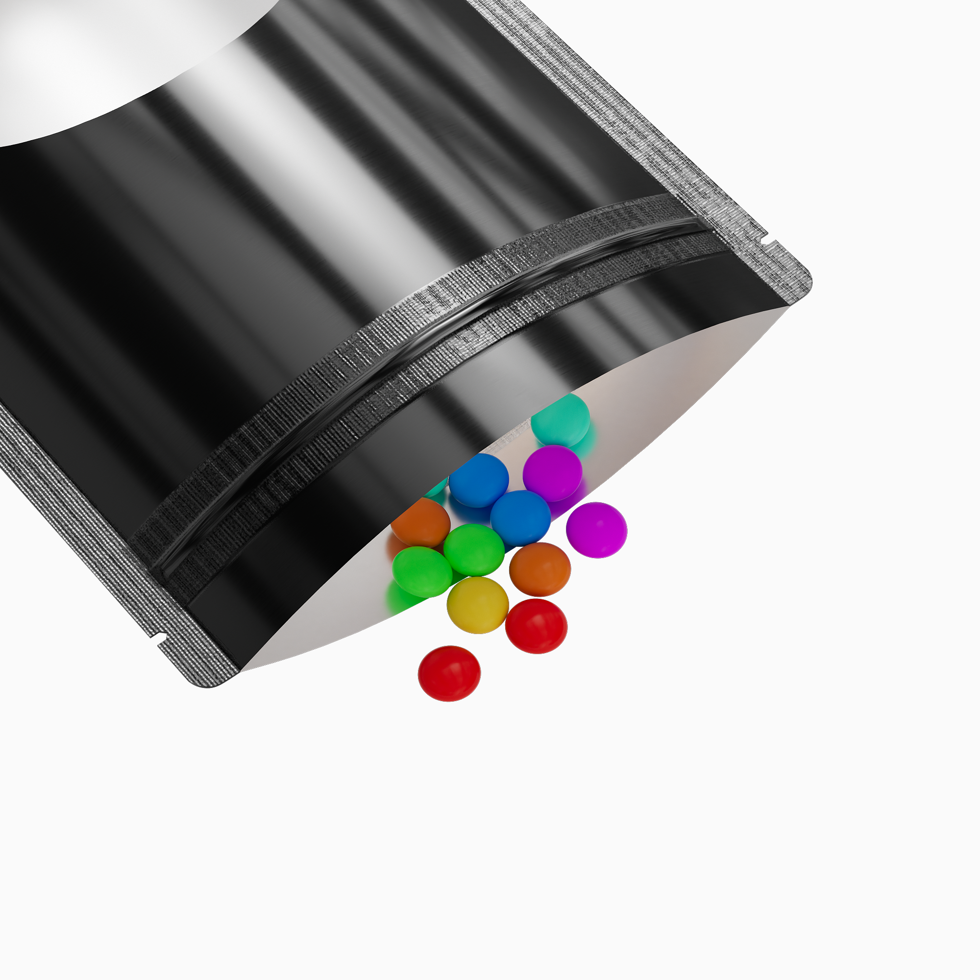 Glossy Mirror Black Round Window Plastic and Mylar Stand Glossy Mirror Black Round Window Plastic and Mylar Stand