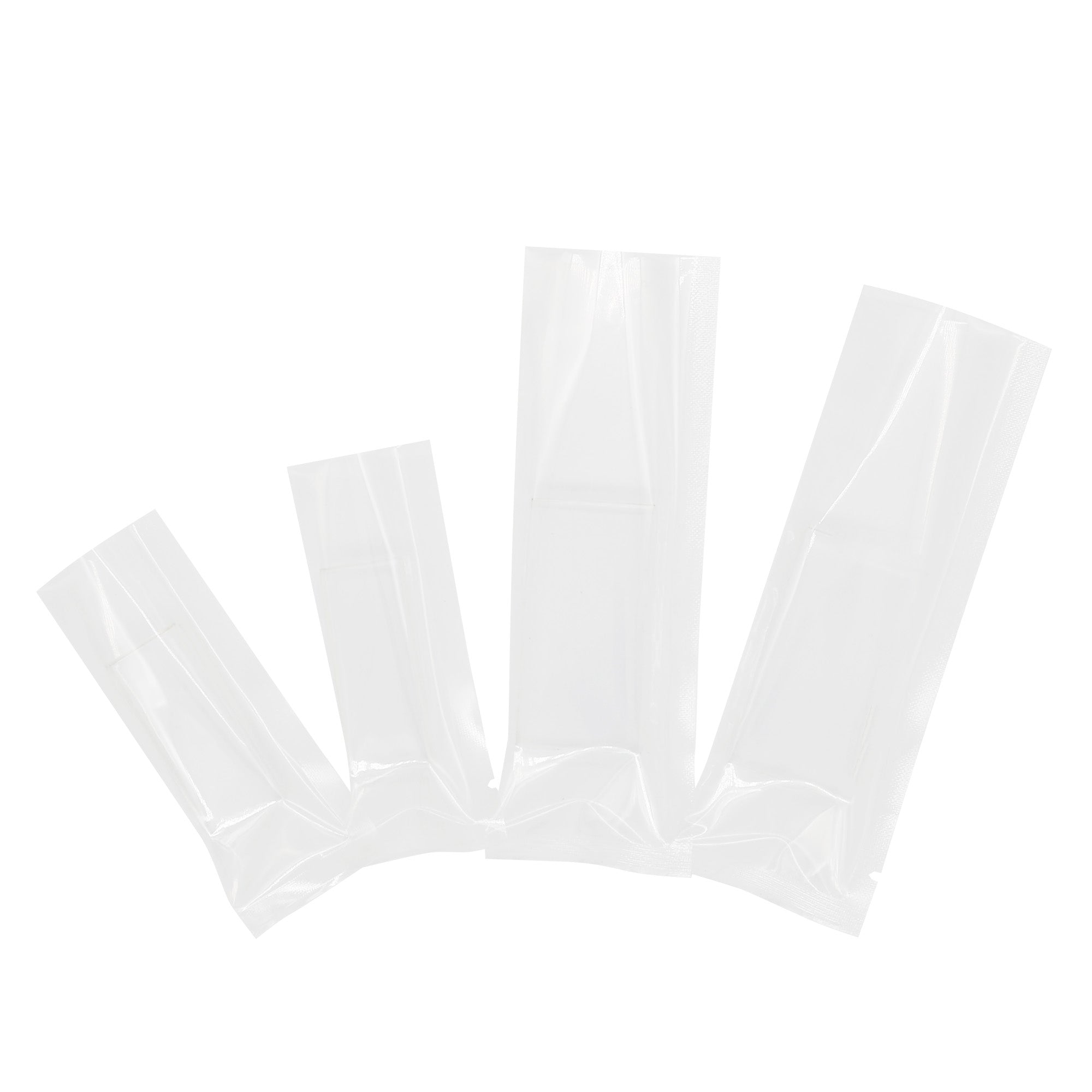 Glossy Quartz Clear Plastic Flat  Stick Pouches