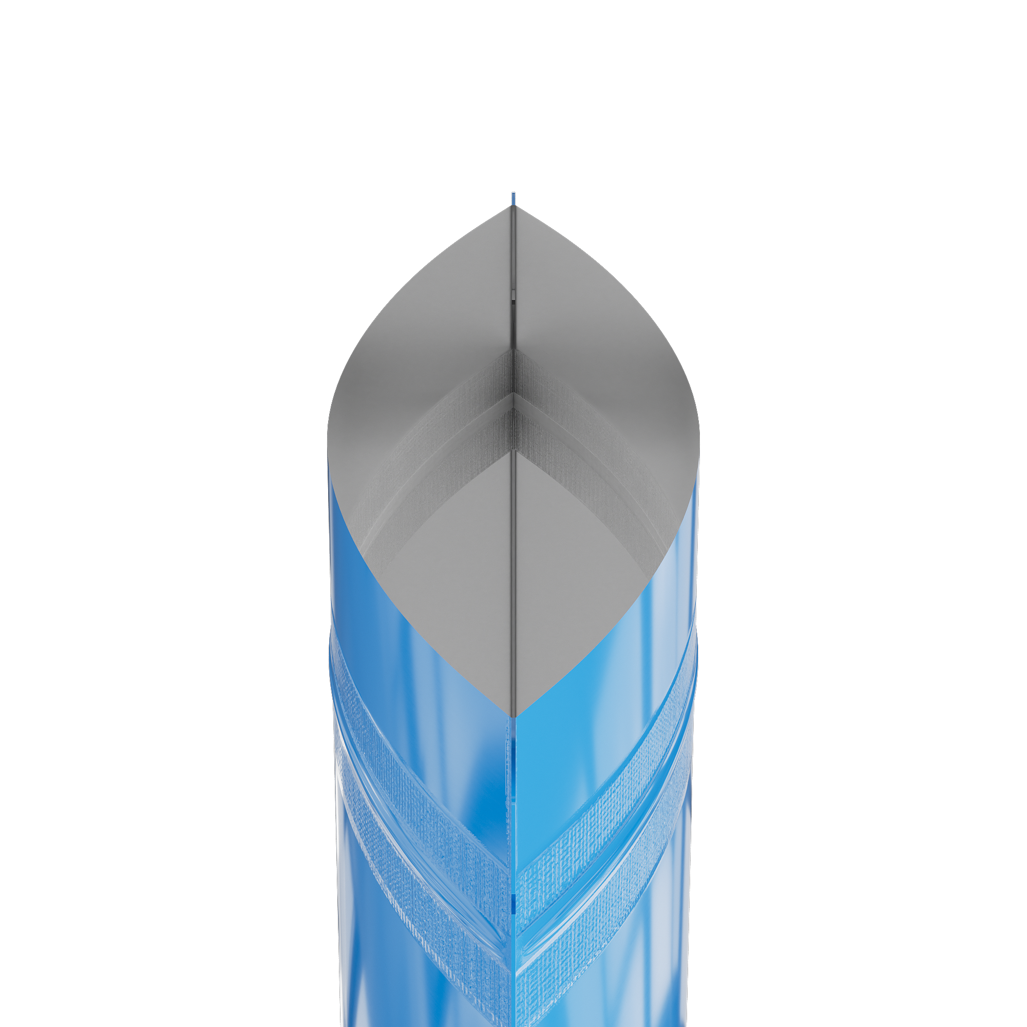 Glossy Wavy Blue Round Window Plastic and Mylar Stand Strong Glossy Wavy Blue Round Window Plastic and Mylar Stand Strong