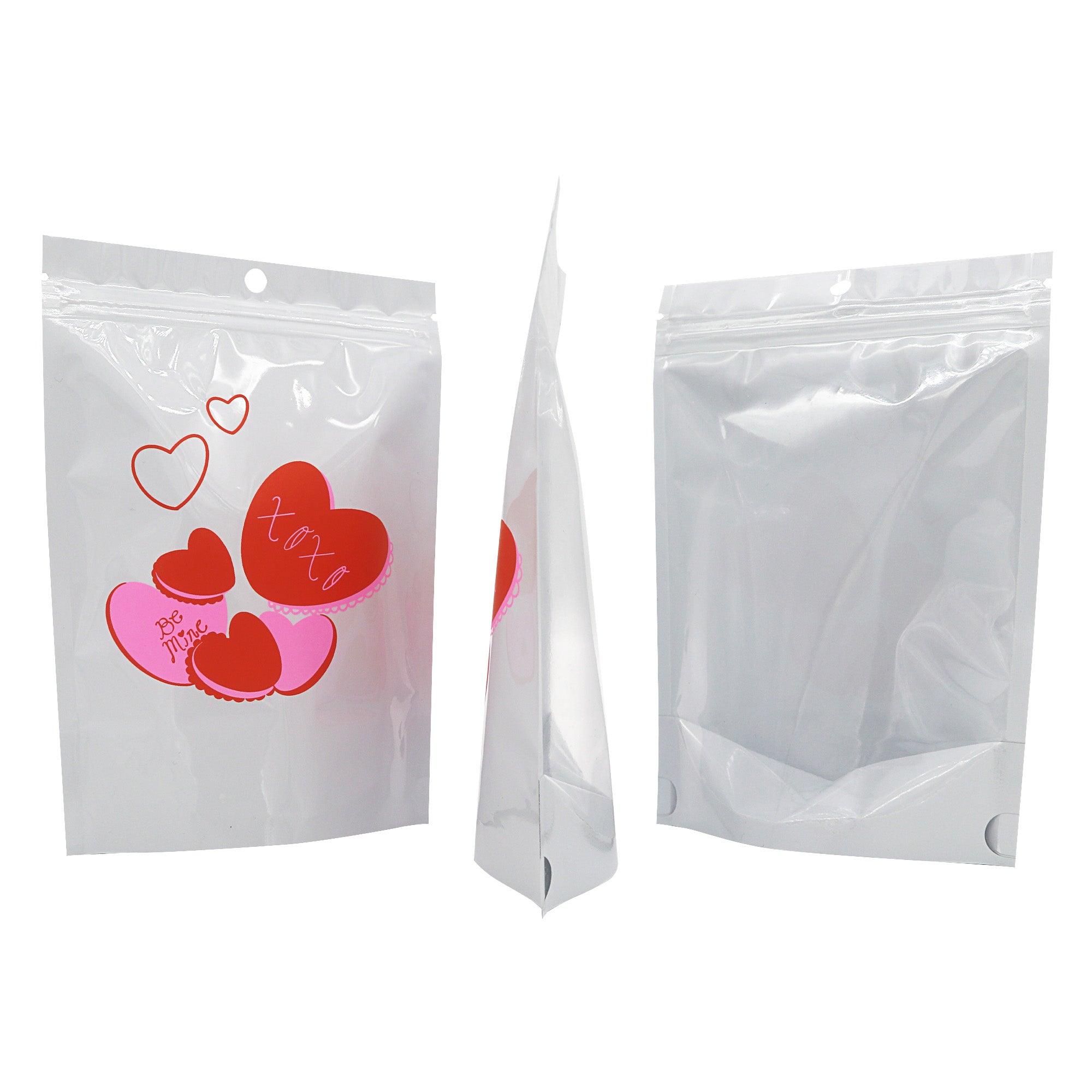 Half Arctic White Single Sided Valentine's Day Printed Half Arctic White Single Sided Valentine's Day Printed