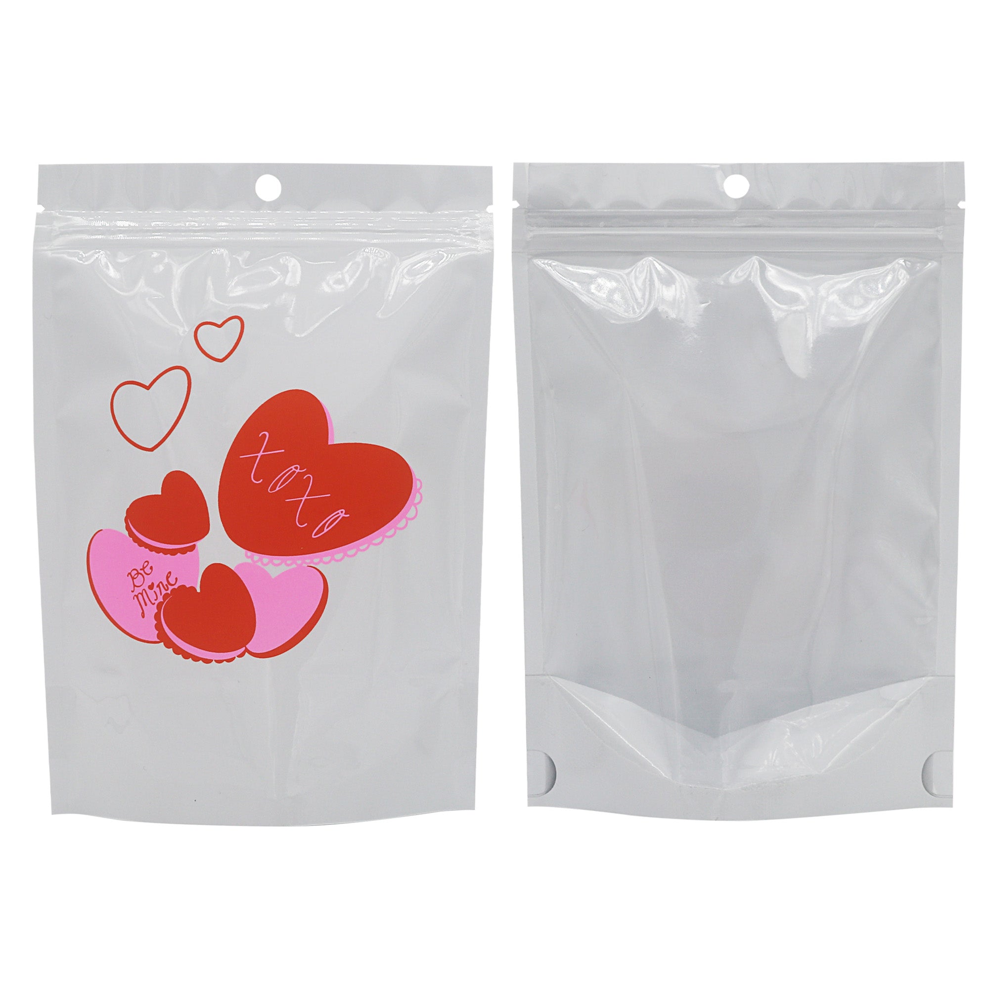 Half Arctic White Single Sided Valentine's Day Printed Half Arctic White Single Sided Valentine's Day Printed