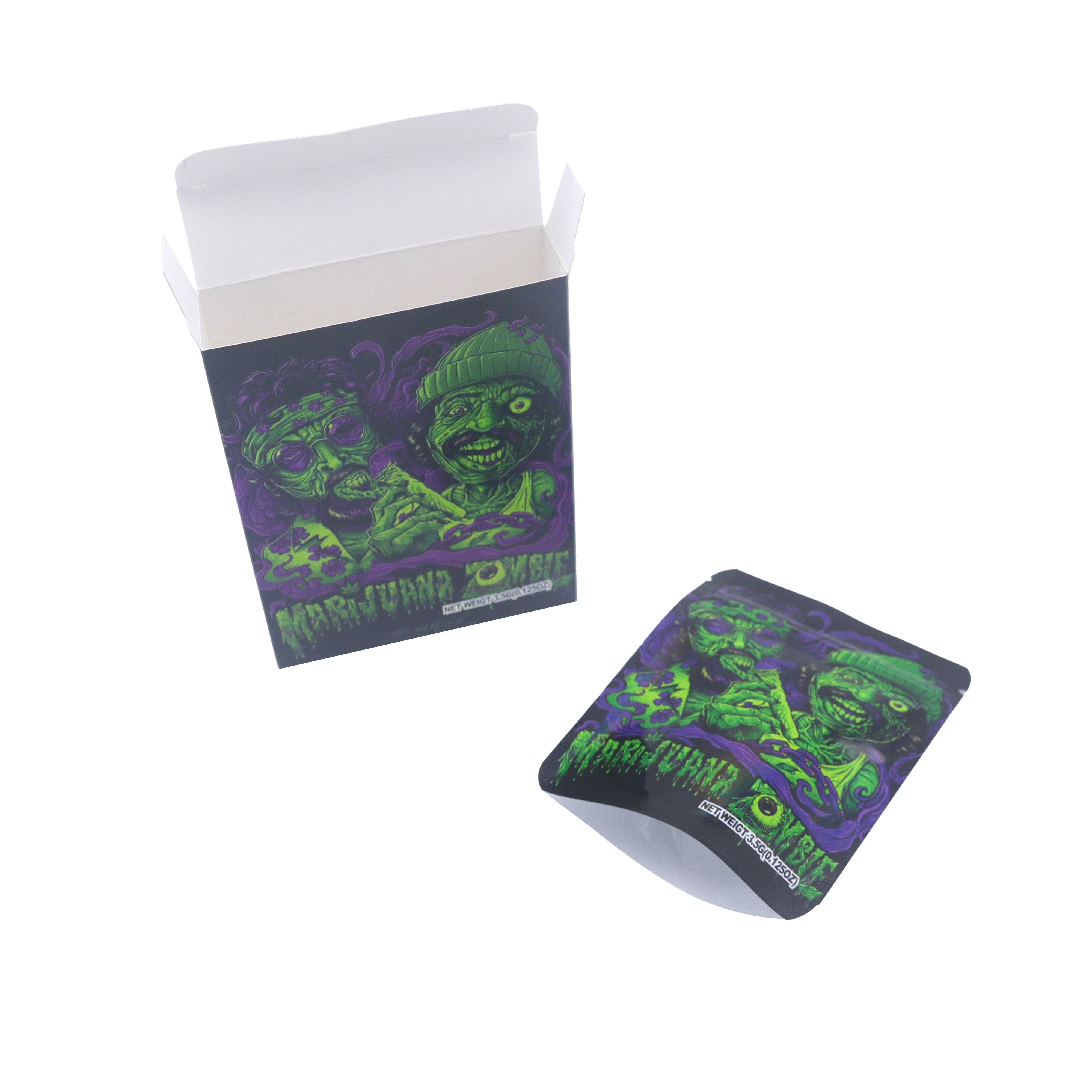 Half Diamond Zombies Smell Proof Metallized Foil Stand Half Diamond Zombies Smell Proof Metallized Foil Stand