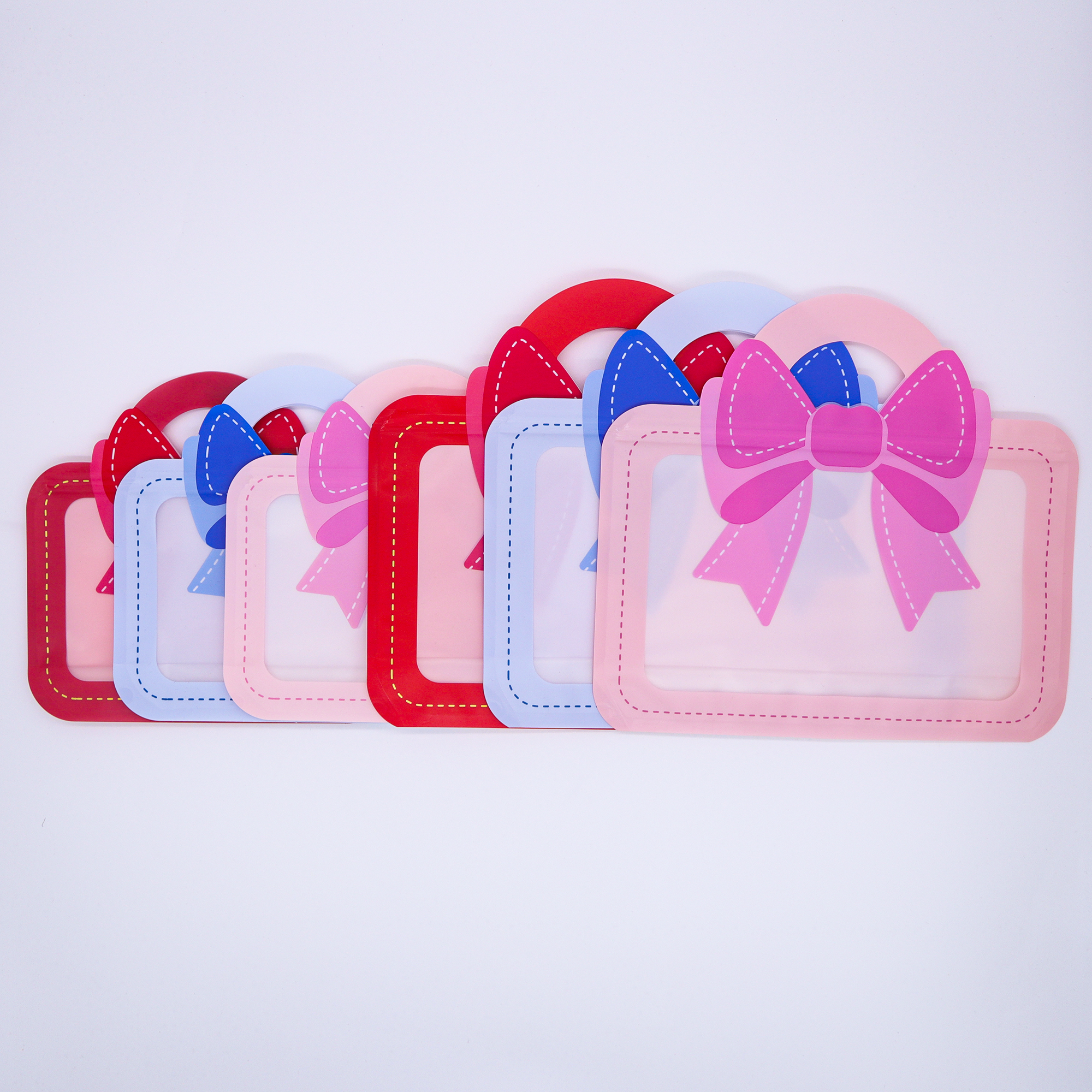 Handbag Designed Glossy Stand Strong Bags with Clear Window Handbag Designed Glossy Stand Strong Bags with Clear Window