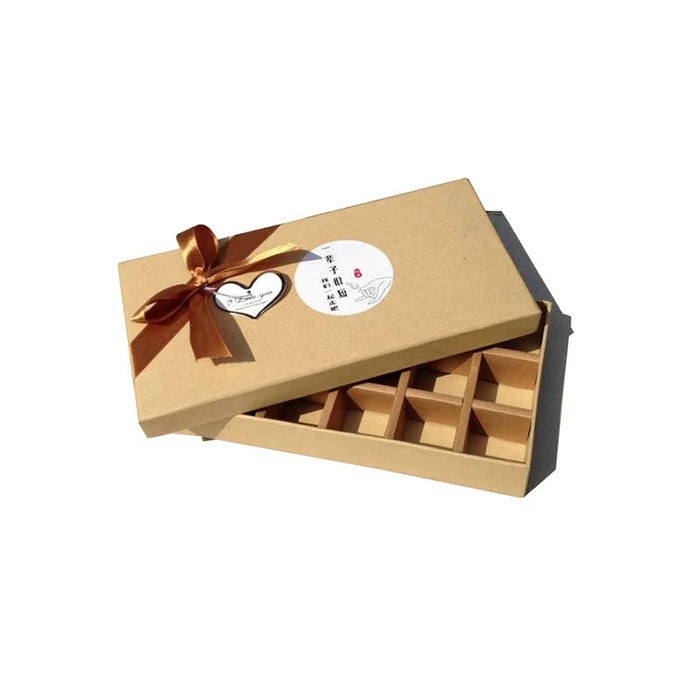 Gold Cardboard Packaging Chocolate Gift Box