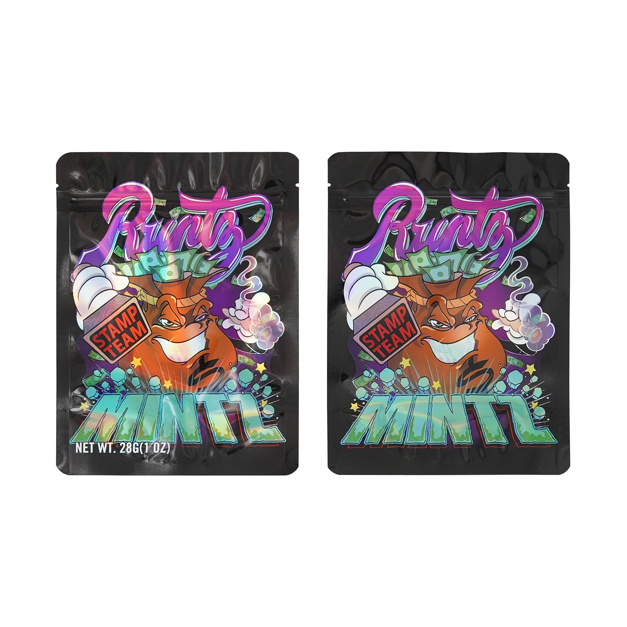 Holographic Assorted Designs Stand Strong Smell Proof Mylar Holographic Assorted Designs Stand Strong Smell Proof Mylar