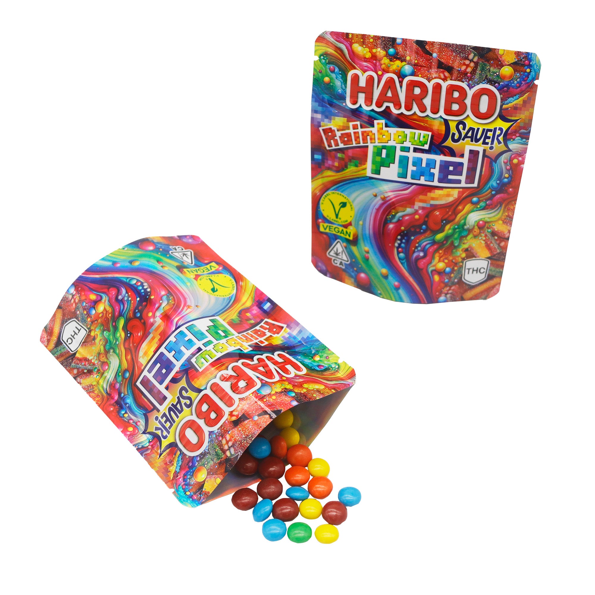 Holographic Candies Designed Smell Proof Metallized Foil Holographic Candies Designed Smell Proof Metallized Foil