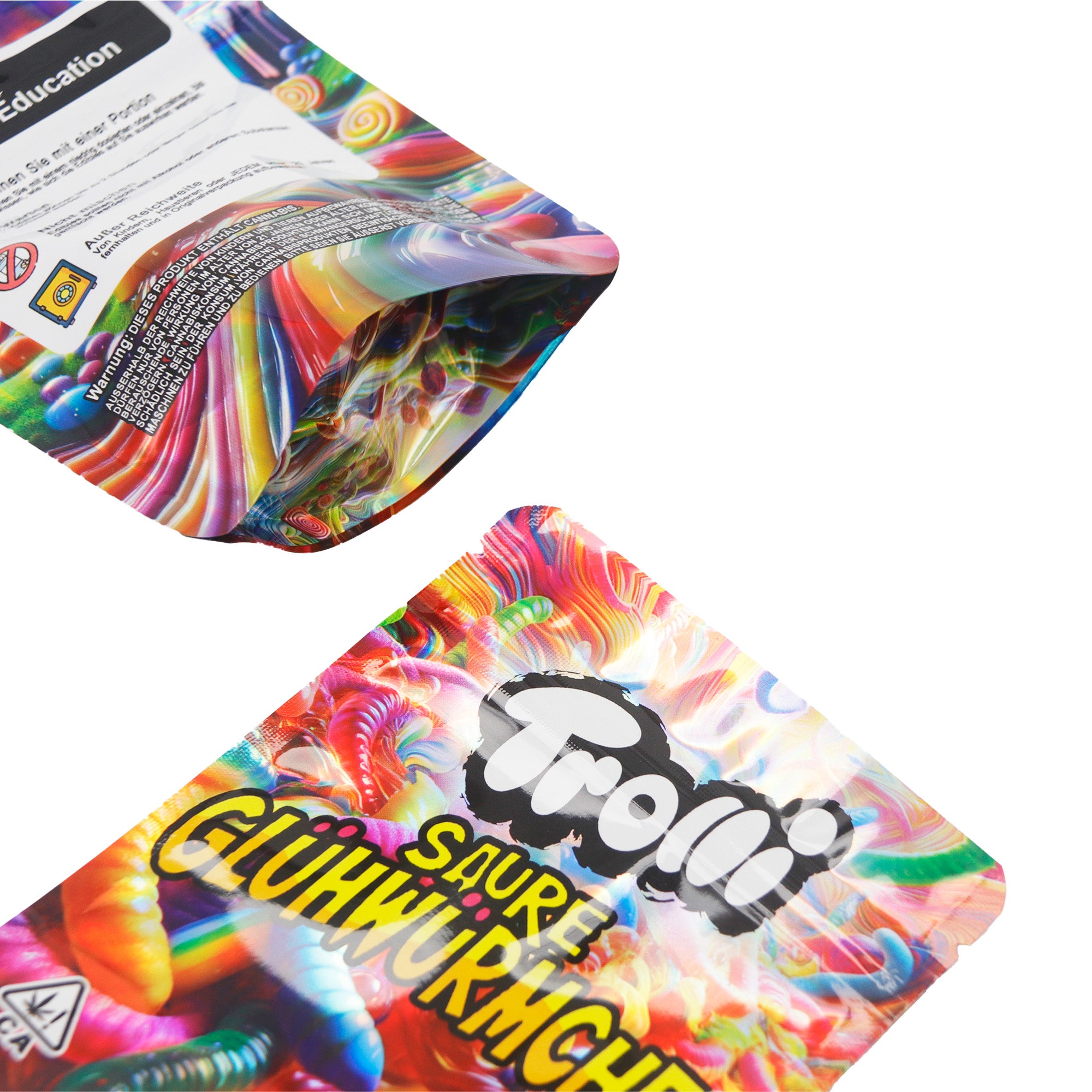 Holographic Candies Designed Smell Proof Metallized Foil Holographic Candies Designed Smell Proof Metallized Foil