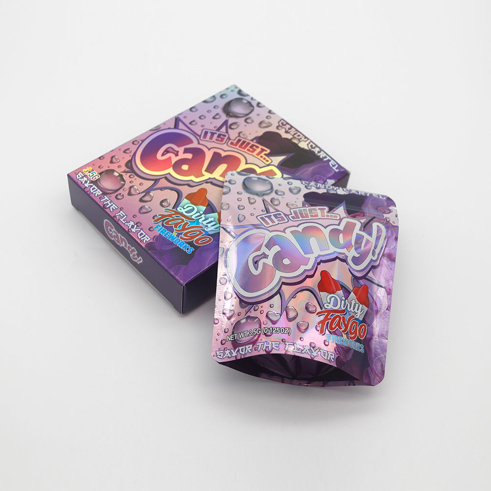 Holographic Popsicle Smell Proof Metallized Foil Stand Holographic Popsicle Smell Proof Metallized Foil Stand