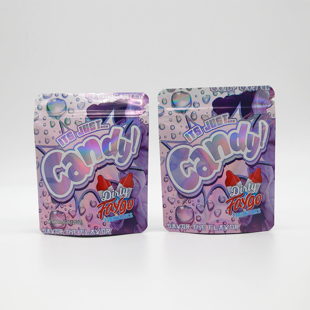 Holographic Popsicle Smell Proof Metallized Foil Stand Holographic Popsicle Smell Proof Metallized Foil Stand