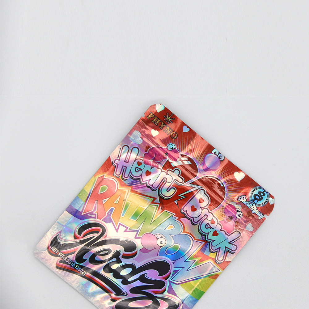 Holographic Rainbow Poppers Smell Proof Metallized Foil Holographic Rainbow Poppers Smell Proof Metallized Foil
