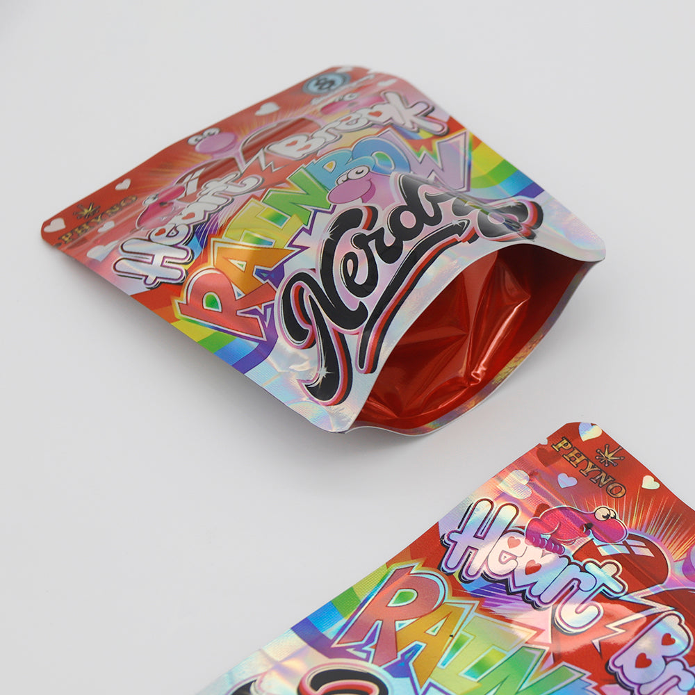 Holographic Rainbow Poppers Smell Proof Metallized Foil Holographic Rainbow Poppers Smell Proof Metallized Foil