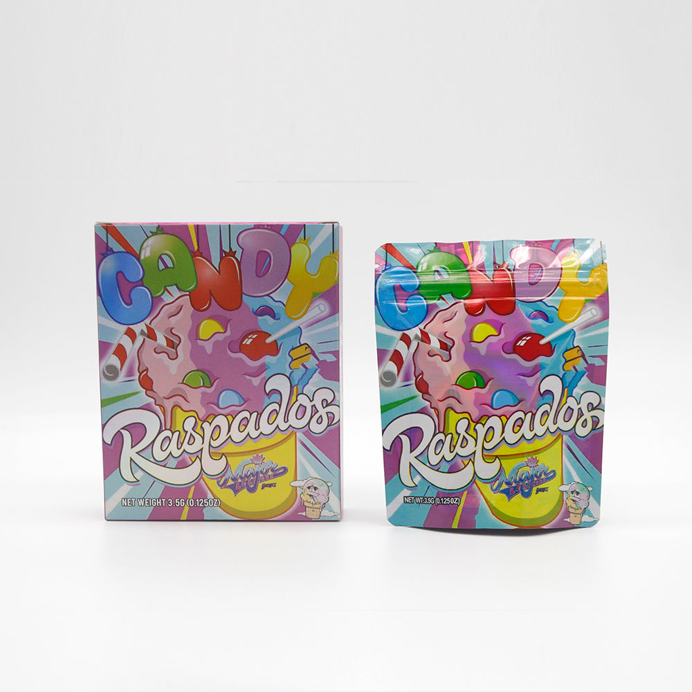 Holographic Shaved Ice Smell Proof Metallized Foil Stand Holographic Shaved Ice Smell Proof Metallized Foil Stand
