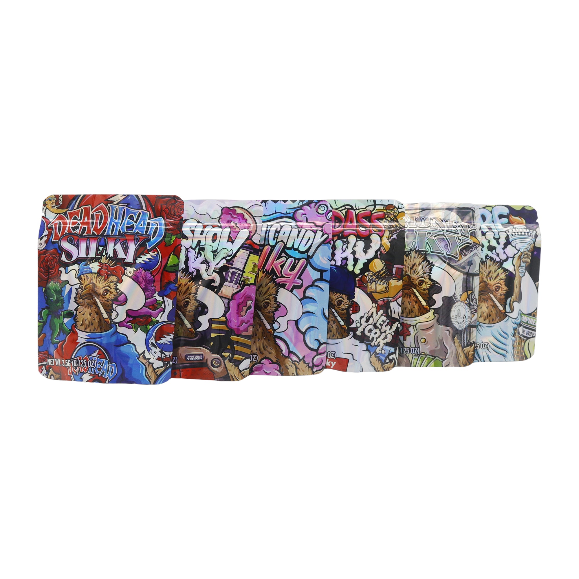 Holographic Silky Smell Proof Metallized Foil Stand Strong Holographic Silky Smell Proof Metallized Foil Stand Strong