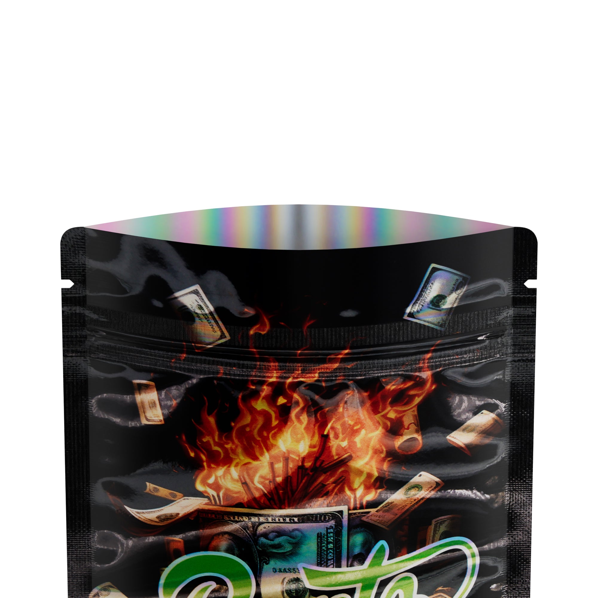 Holographic Street Galaxy Smell Proof Metallized Stand Holographic Street Galaxy Smell Proof Metallized Stand