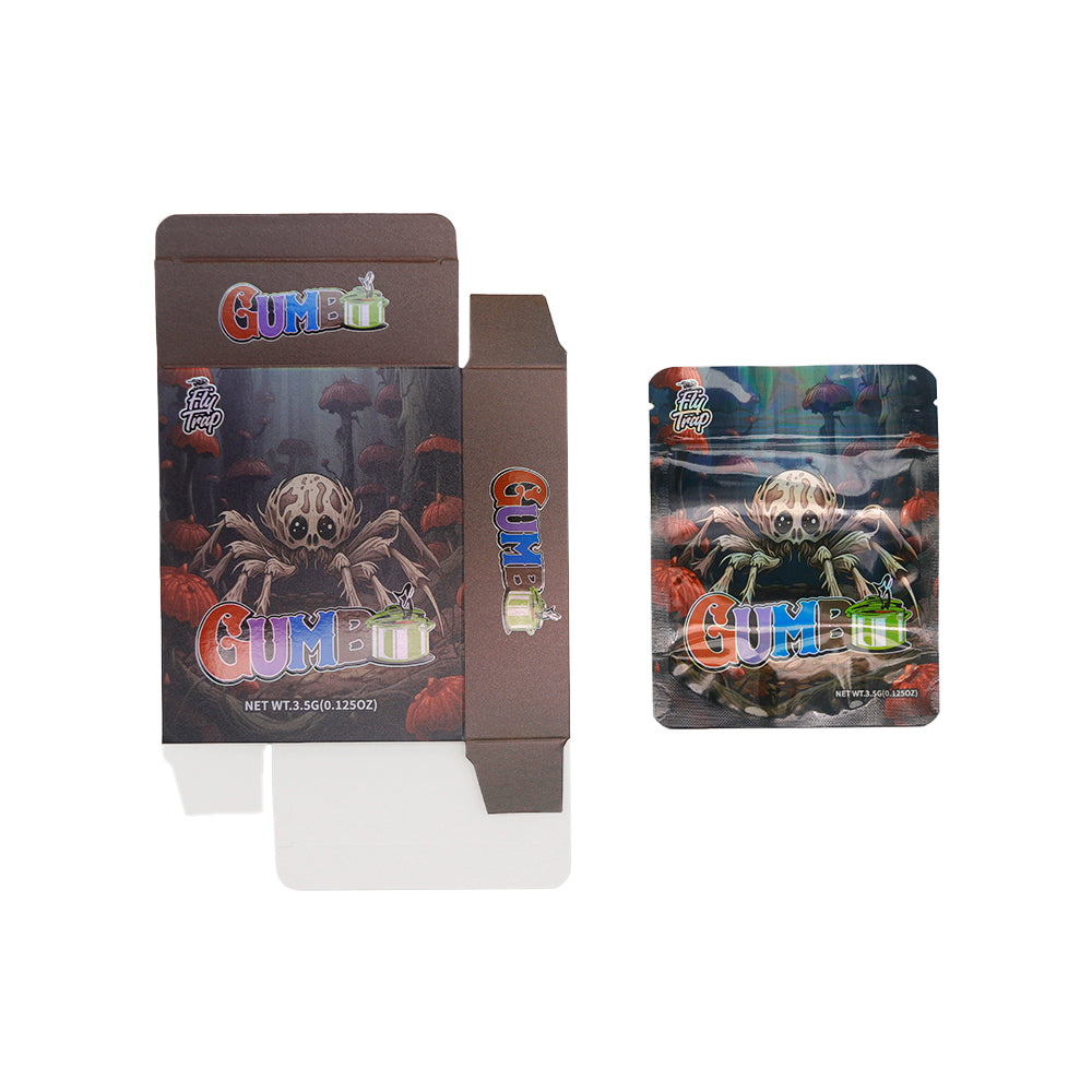 Holographic Tarantula Smell Proof Metallized Foil Stand Holographic Tarantula Smell Proof Metallized Foil Stand