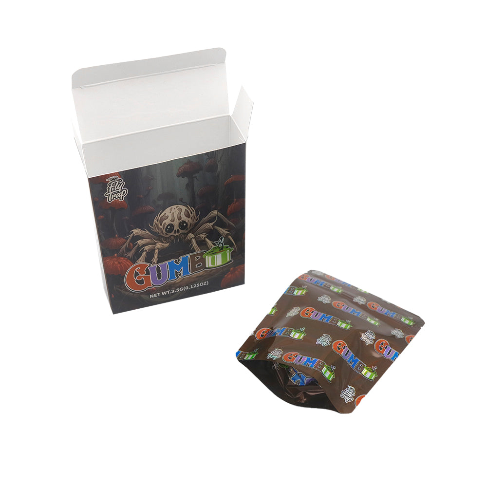 Holographic Tarantula Smell Proof Metallized Foil Stand Holographic Tarantula Smell Proof Metallized Foil Stand