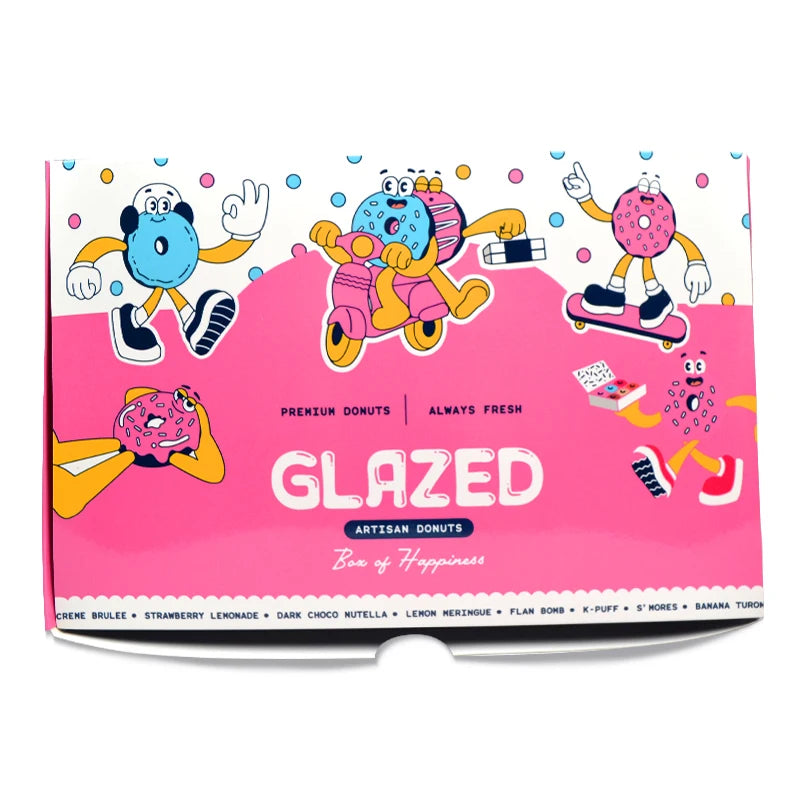 Custom Logo Food Grade Art Paper Donut Box Cake Cookie Box Custom Logo Food Grade Art Paper Donut Box Cake Cookie Box
