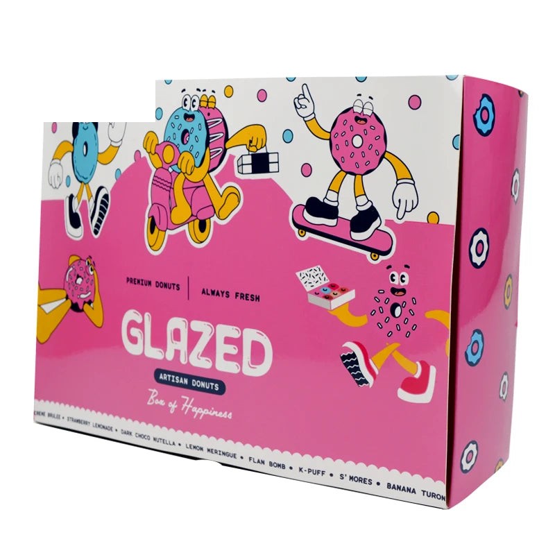 Custom Logo Food Grade Art Paper Donut Box Cake Cookie Box Custom Logo Food Grade Art Paper Donut Box Cake Cookie Box